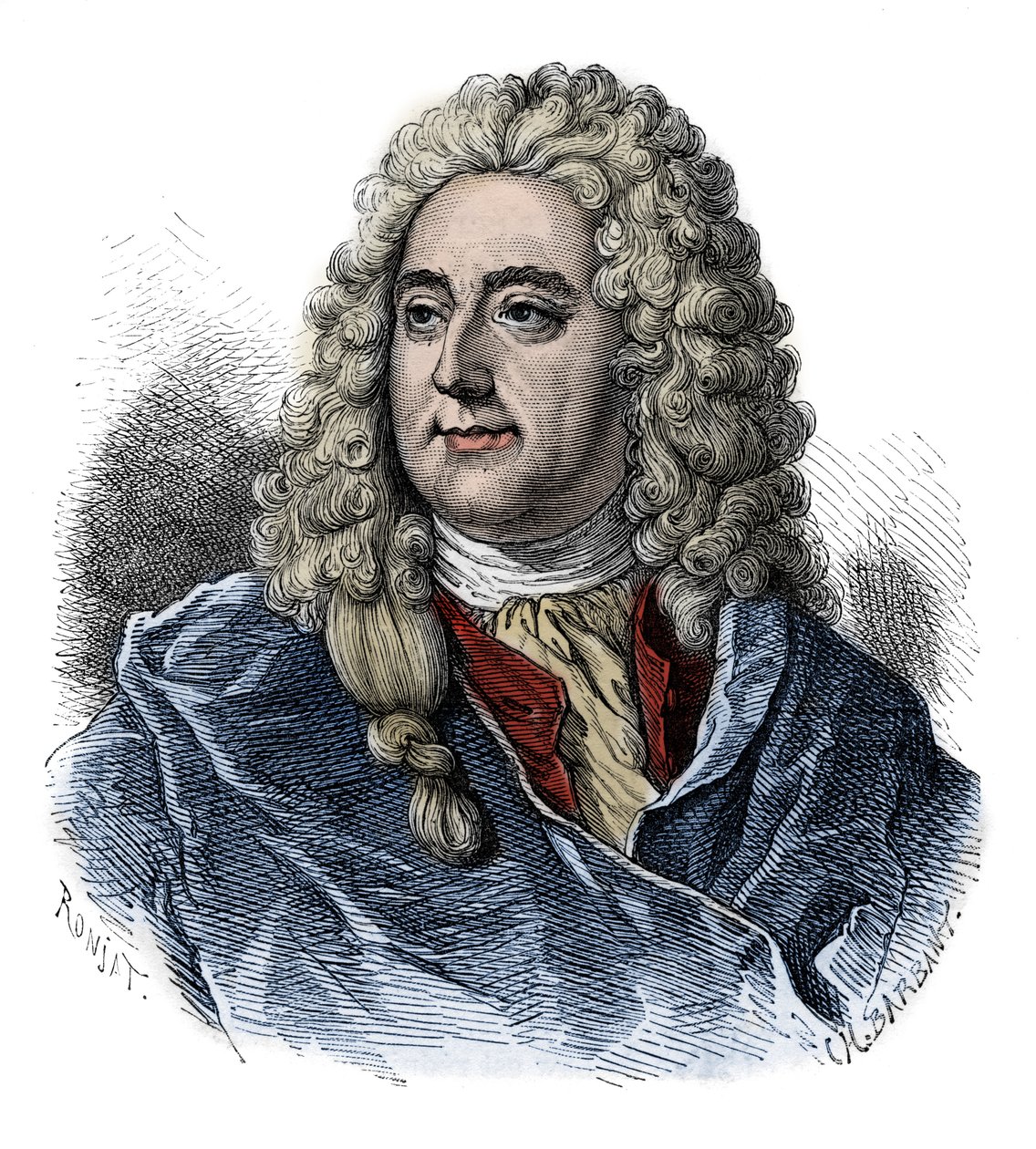 ジョン・ロー（1671 - 1729）の肖像 スコットランドの財政責任者（カンカンポワ通りのイベント） - フランソワ・ギゾーによる「L