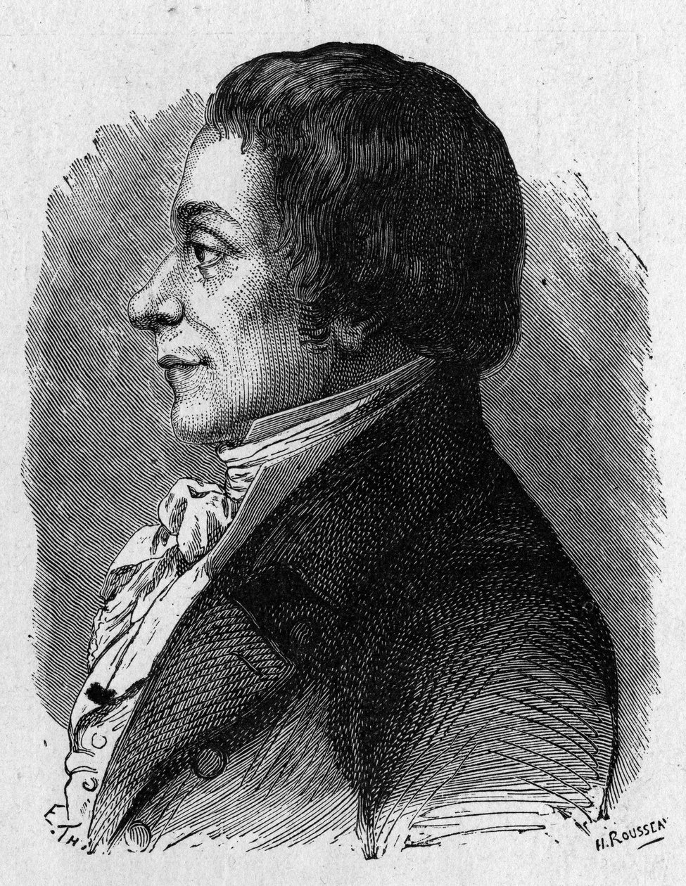 フランスの政治家Joseph Lakanal (1762 - 1845)の肖像 - "Album de la Science; illustrious scholars; Great Discoveries" 1896年に掲載。 作： フランス語学校