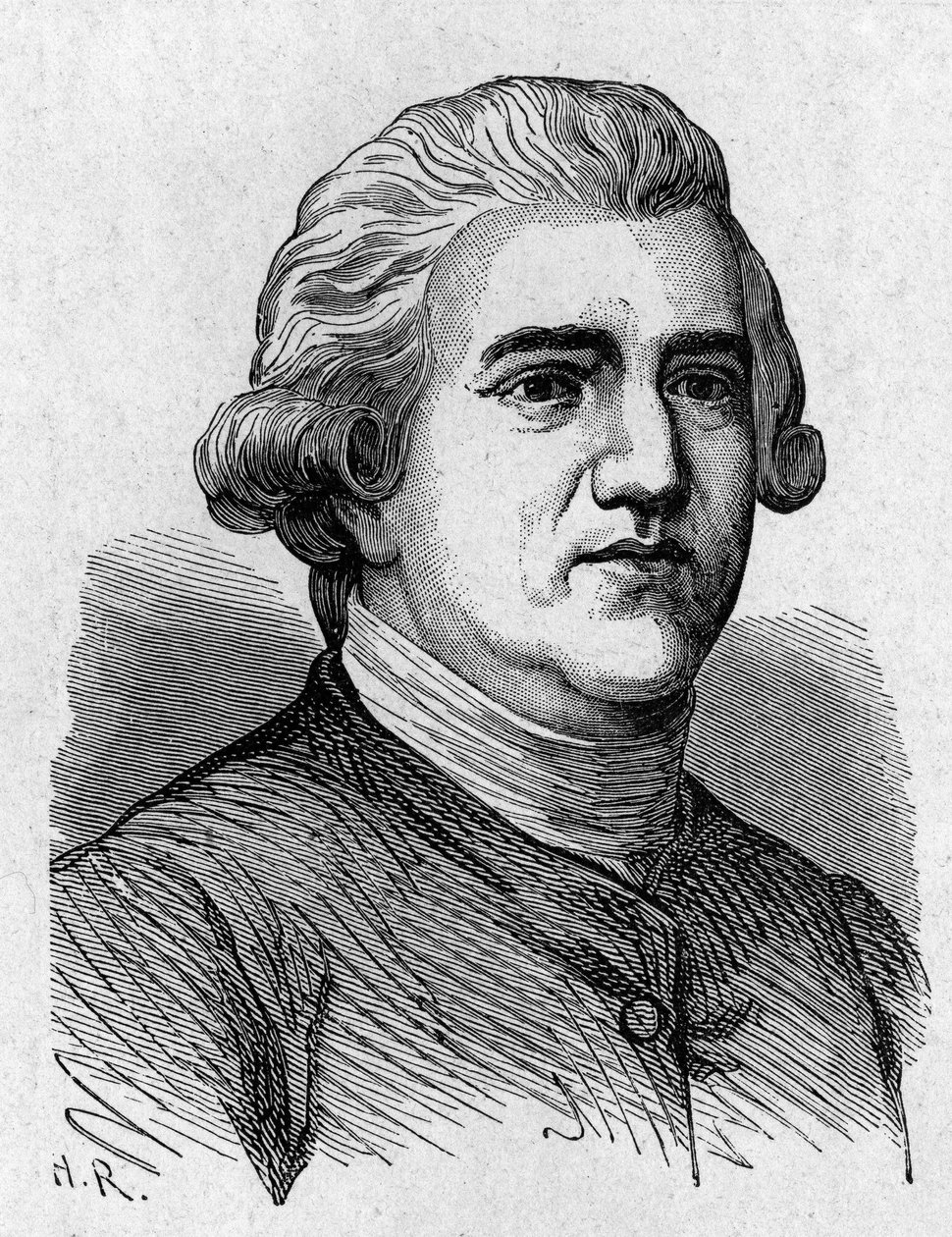 ジョサイア・ウェッジウッド（1730-1795）の肖像 - 1896年の "Album of Science; illustrious scholars; Great Discoveries "に掲載。 作： フランス語学校