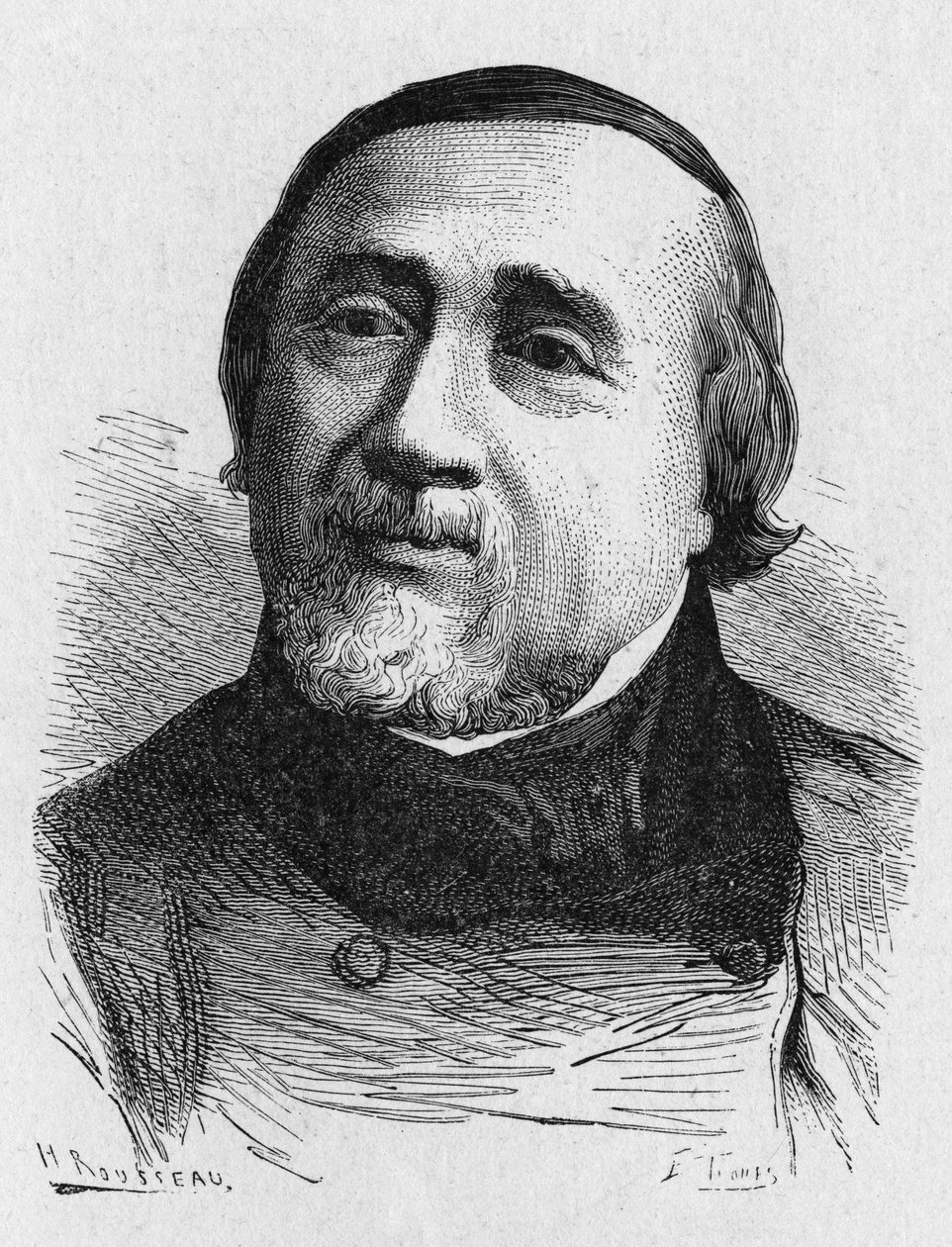 ジュール・フランソワ・デュプイ・デルクール（1802-1864）（Jules-Francois Dupuis-Delcourt）というフランスの航空飛行士のポートレート-1896年の「Album de la Science; illustrious scientists; Grandes disouvertes」に掲載されています。 作： フランス語学校