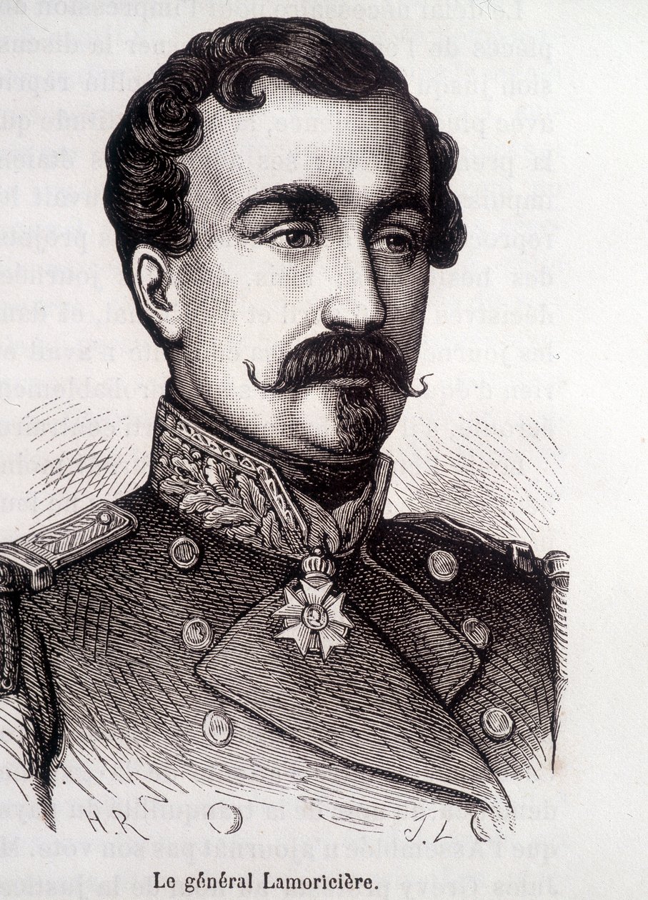 フランスの将軍であり政治家であったラモリシエールの肖像（1806～1865年 作： フランス語学校