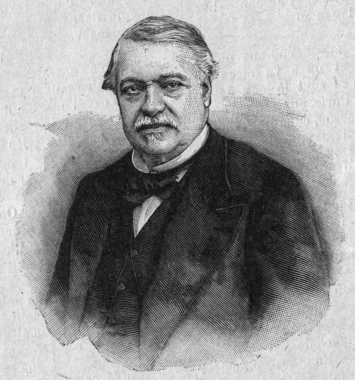 フランスの経済学者・政治家であるレオン・セイ（1826-1896）の肖像。4月30日の「La gazette du dimanche」に掲載された図版 作： フランス語学校