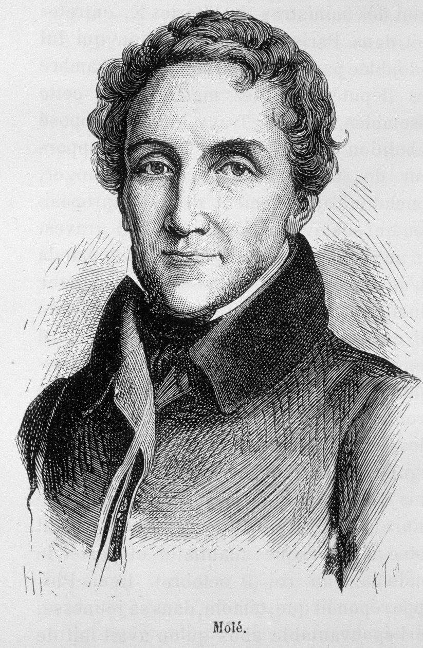 Louis-Mathieu Moleの肖像 - フランスの政治家、モーレ伯爵Louis Mathieu（1781 - 1855）の肖像 - Henri Martinの「L