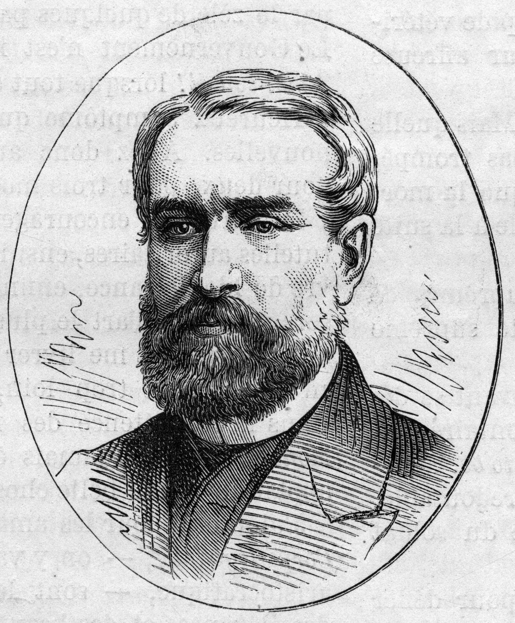 フランスの画家、ルイ・カバ（1812-1893）の肖像。1874年5月2日付「Le Monde Illustré」890号に掲載された版画。 作： フランス語学校