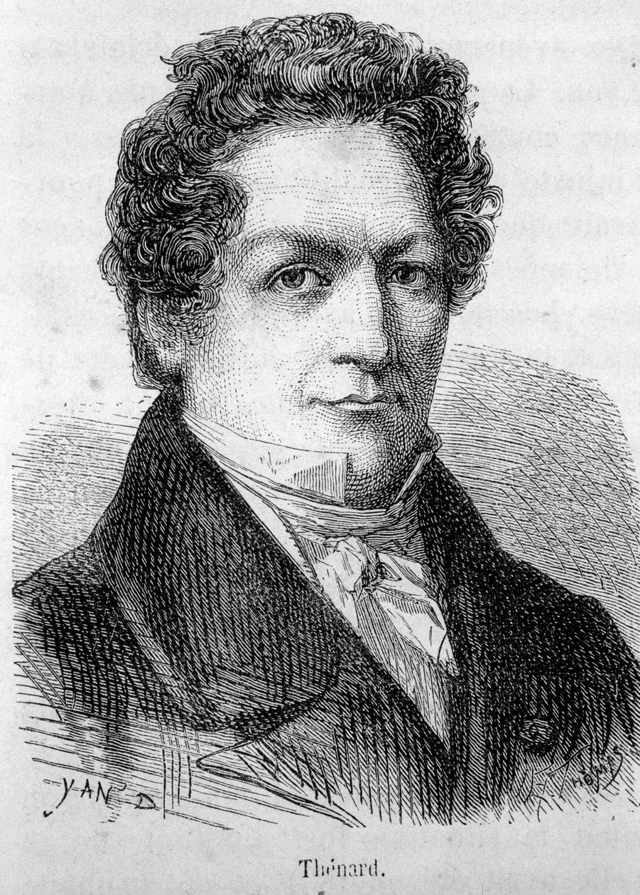 フランスの化学者、ルイ・ジャック・セナール（1777-1857）の肖像。 作： フランス語学校