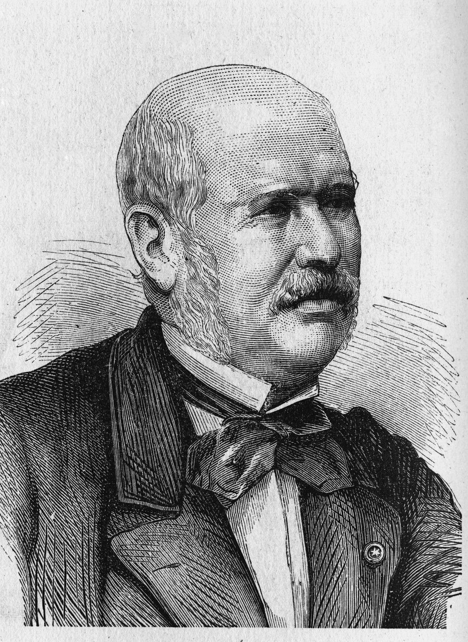 M.F.E. Belgrand (1810 - 1878) の肖像 - "Album of Science; illustrious scholars; Great discoveries" 1896年に掲載。 作： フランス語学校