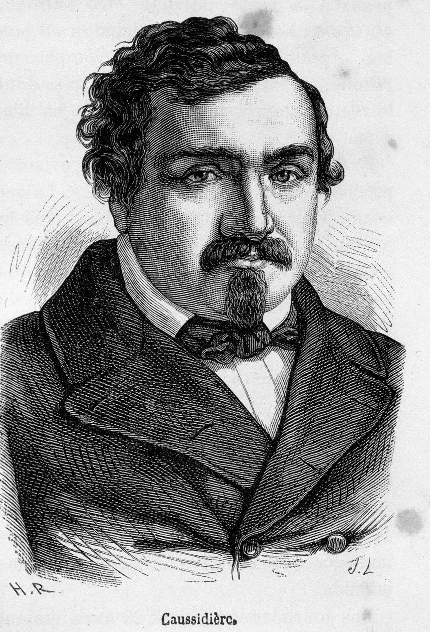 フランスの政治家Marc Caussidiere（1808-1861）の肖像。 作： フランス語学校