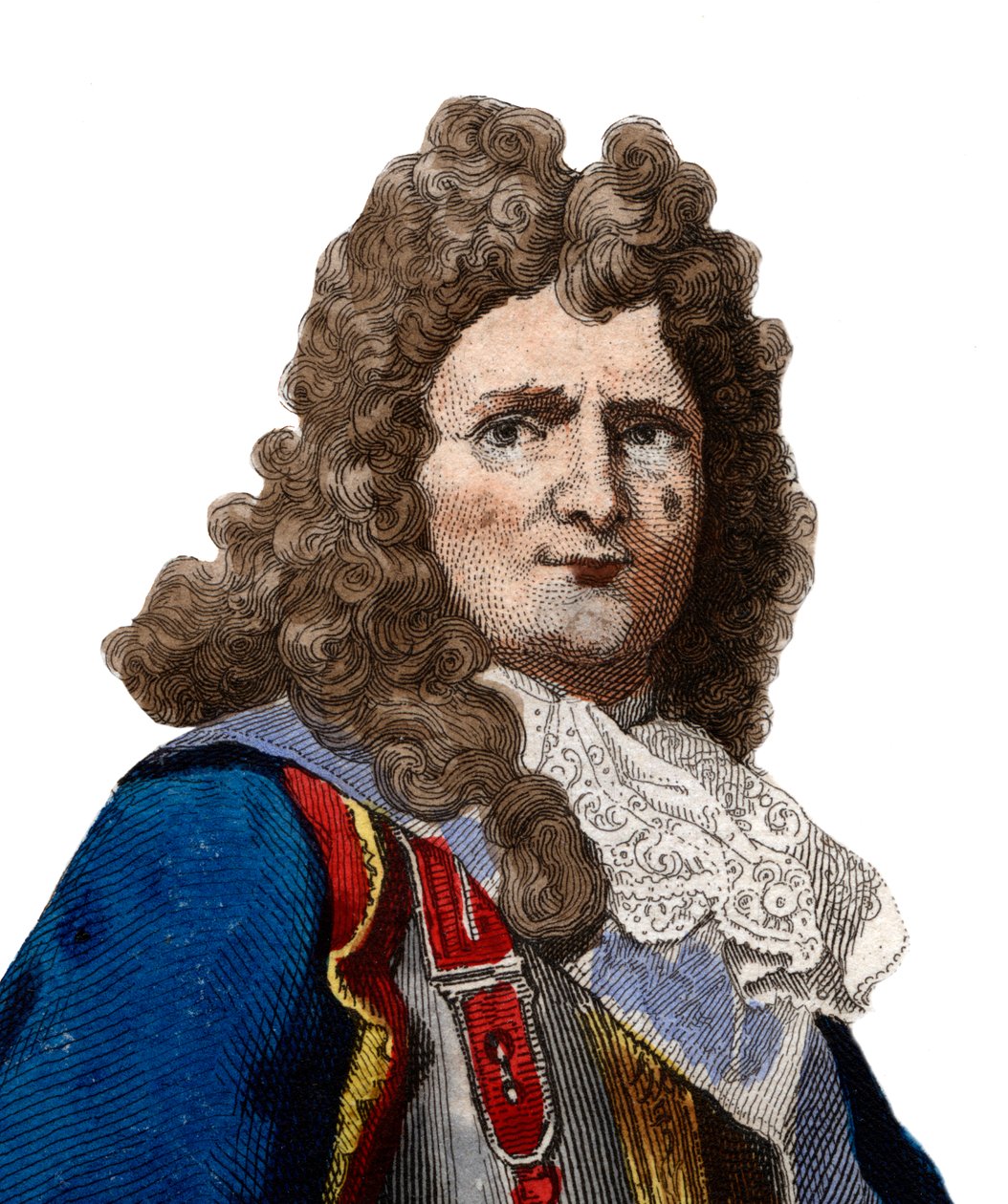 フランスの元帥、ヴォーバン侯爵（1633-1707）の肖像。 作： フランス語学校