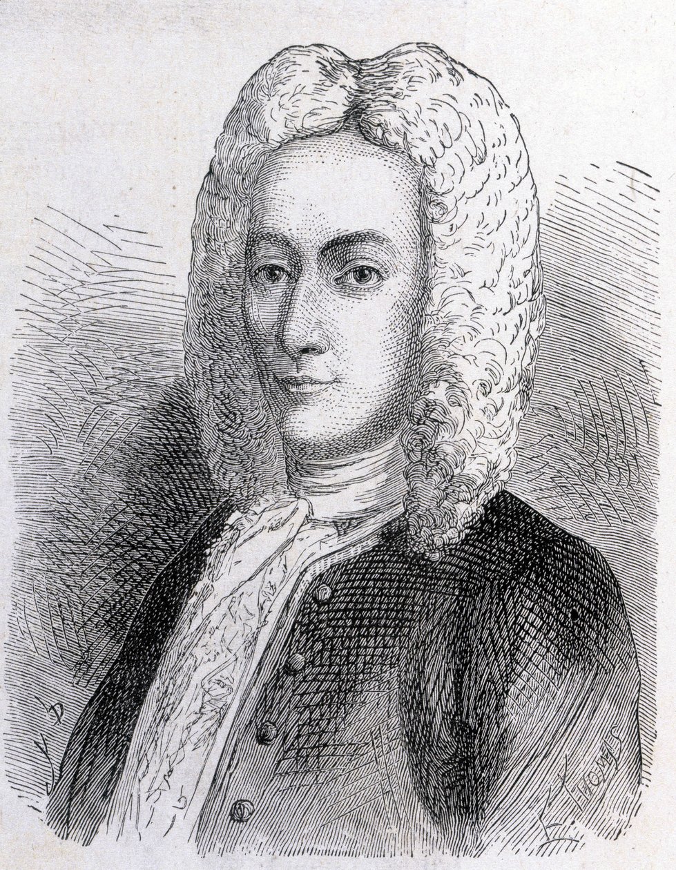 Mathieu Dutilh (1715-1791)の肖像 - "Album of Science; illustrious scholars; Grandes discoveries" 1896年に掲載。 作： フランス語学校