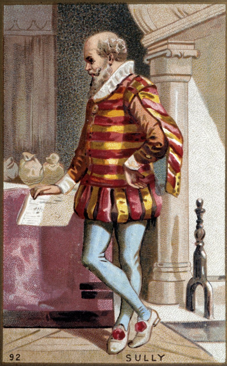 フランスの政治家、サリー公爵ロズニー男爵マクシミリアン・ド・ベスヌ（1560-1641）の肖像。 作： フランス語学校