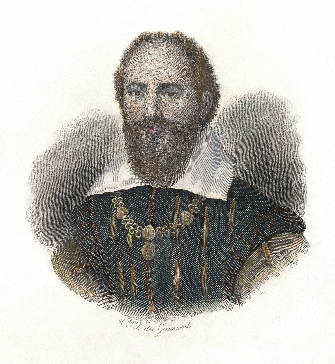 Maximilian de Bethune、Baron de Rosny、Duke ofSullyの肖像 作： フランス語学校
