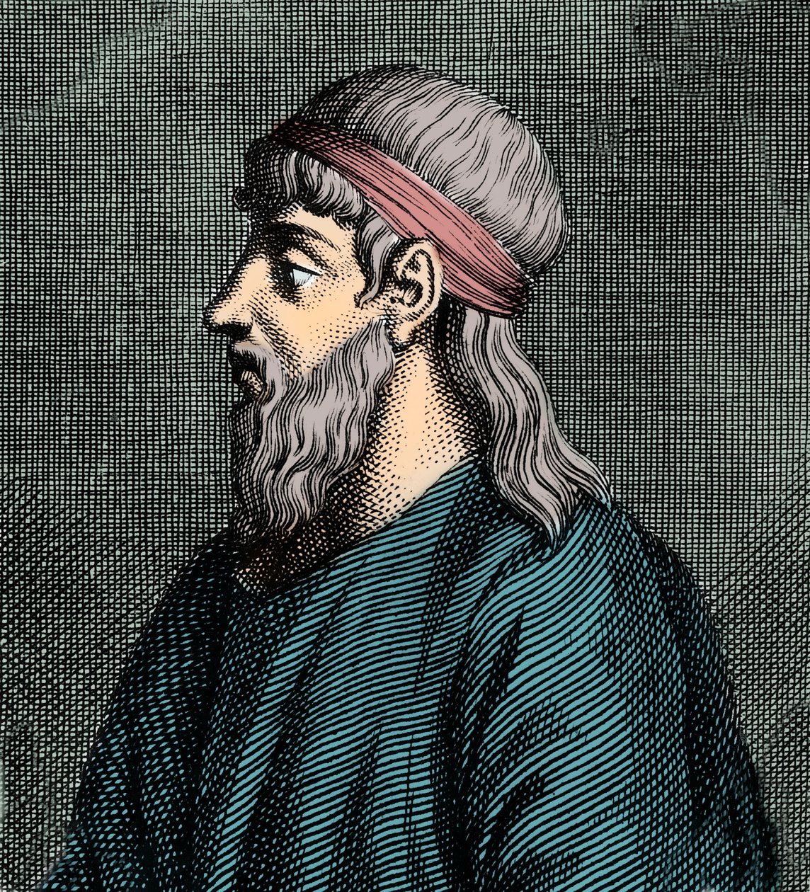 エレアのパルメニデスの肖像（fl.c BC 5th BC）ギリシャの哲学者。 作： フランス語学校
