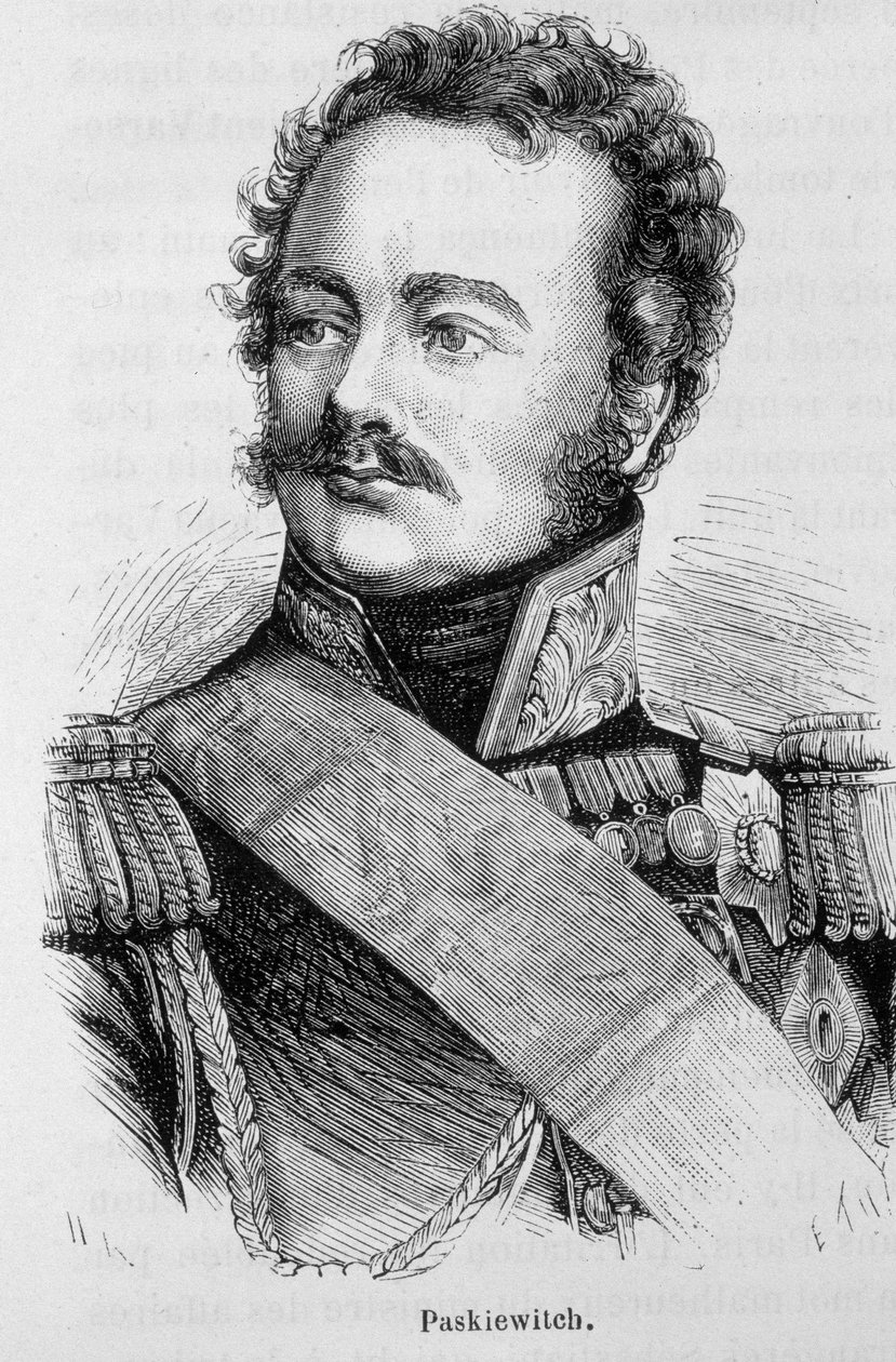 ロシア軍元帥パスキエヴィッチの肖像（1782～1856年）-アンリ・マルタン著「フランス史」より 作： フランス語学校