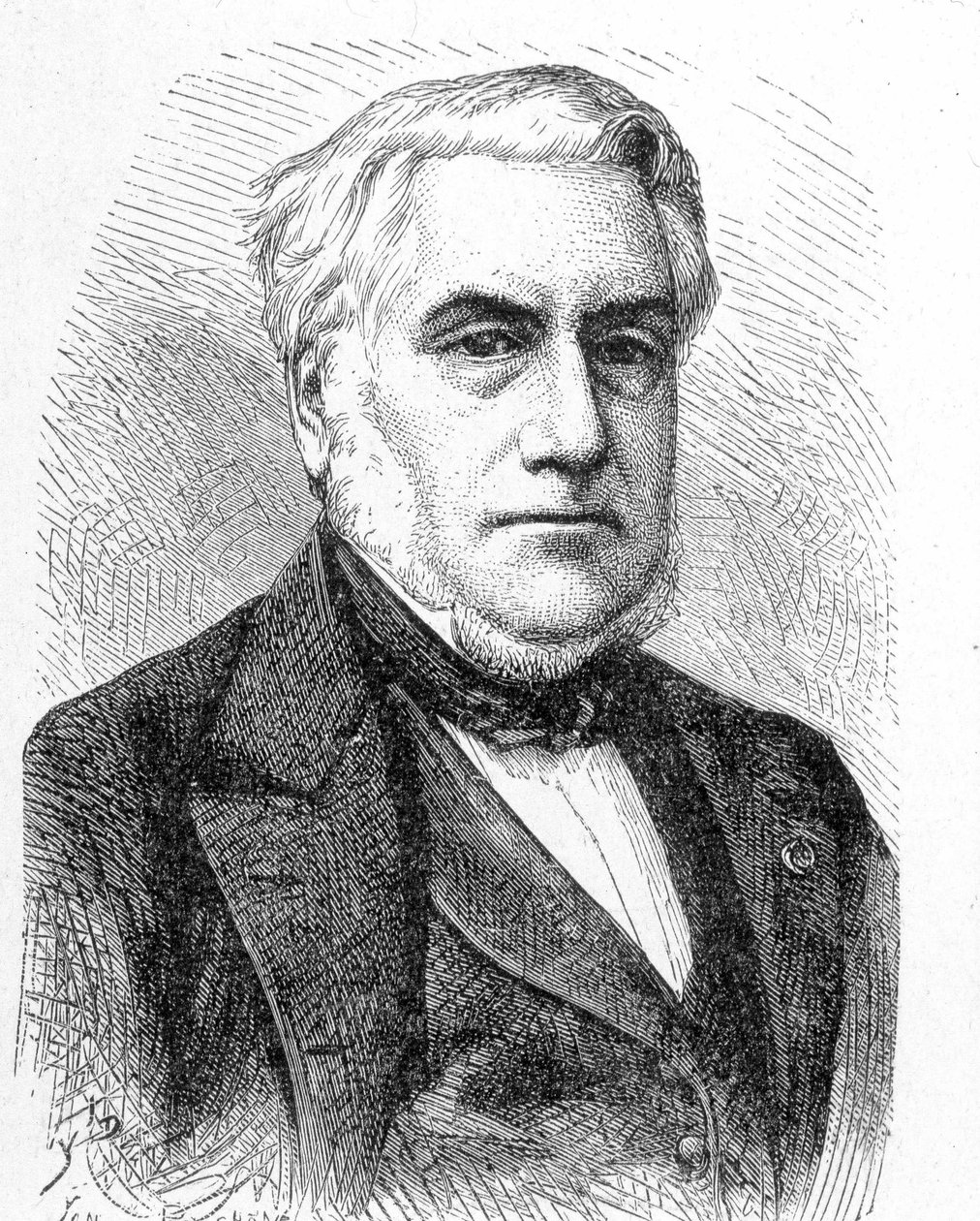Paulin Talabot (1799 - 1878)の肖像 - 1896年の "Album of Science; illustrious scholars; Grandes discoveries "に掲載。 作： フランス語学校