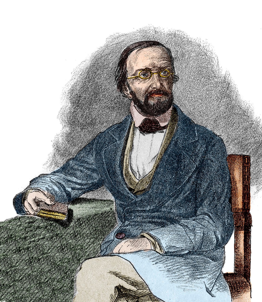 ドイツの数学者、ペーター・グスタフ・ディリクレ（1805-1859）の肖像。19世紀 作： フランス語学校