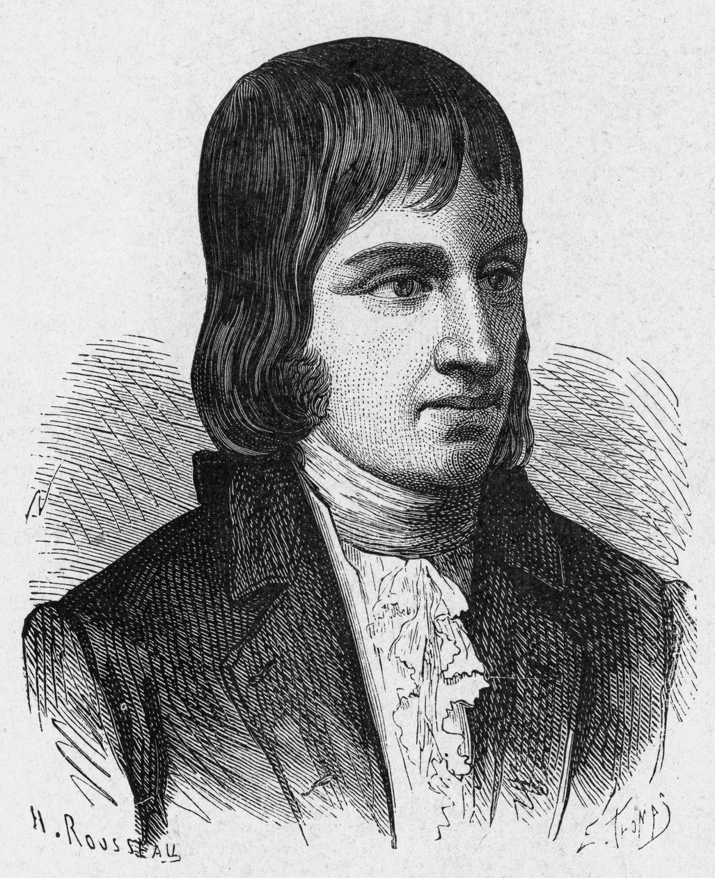 フィリップ・ルボン（1769-1804）の肖像 - 1896年の "Album de la Science; illustrious scientists; Great discoveries "に掲載されています。 作： フランス語学校