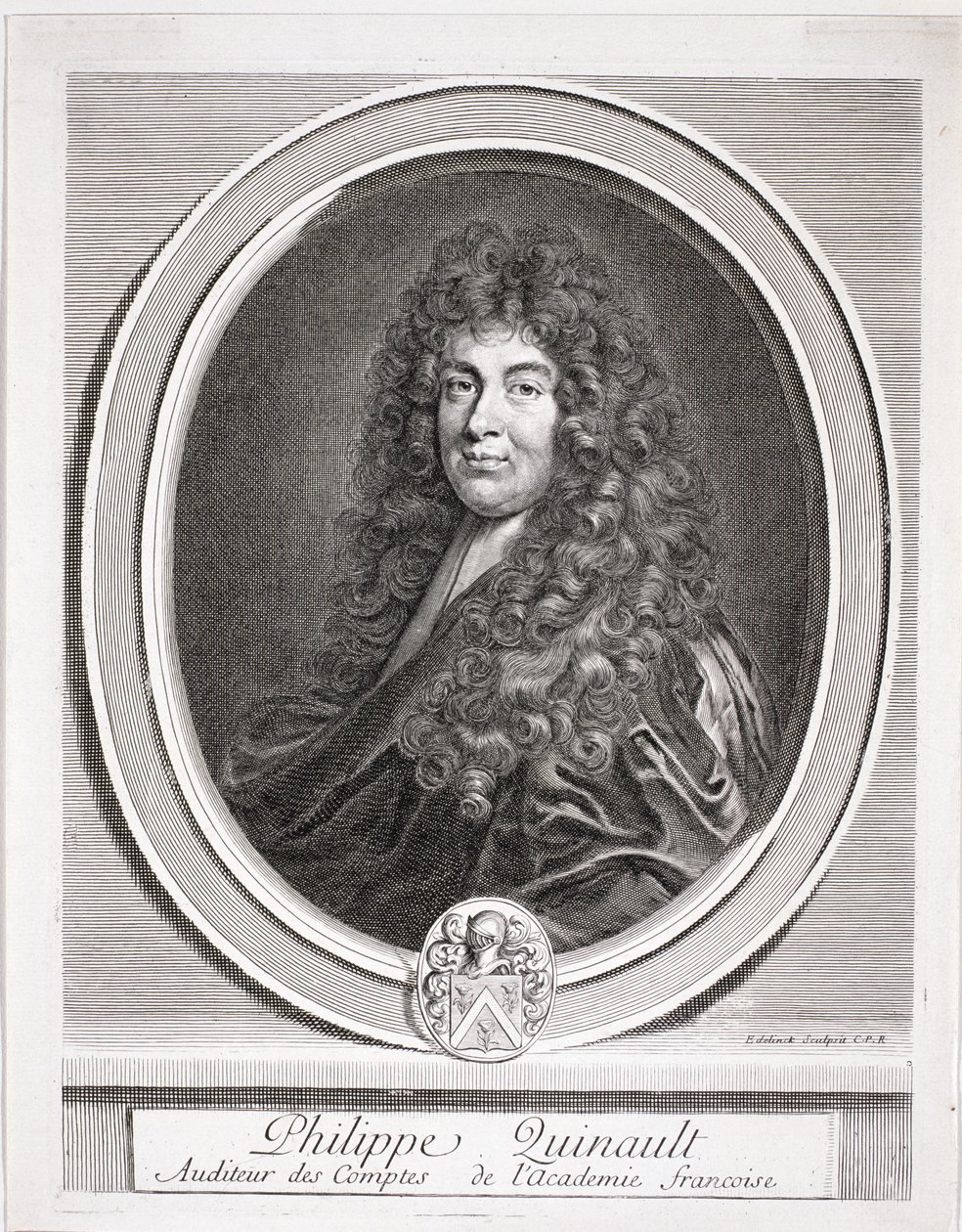 フィリップ・キノーの肖像（1635-88） 作： フランス語学校