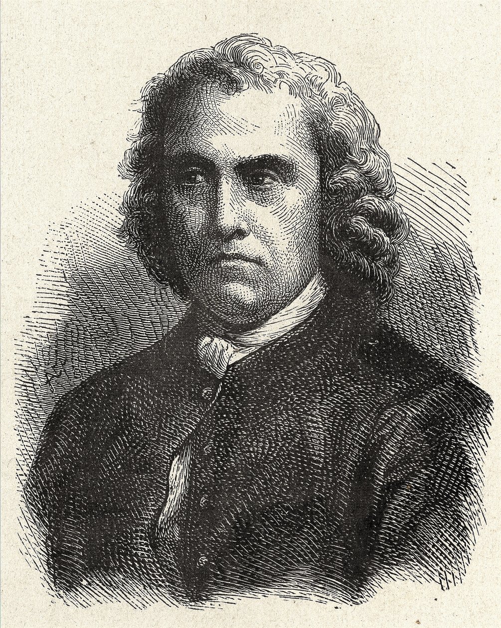 フランスの天文学者Pierre Charles Le Monnier (1715 - 1799)の肖像 - 1896年の "Album de la Science; illustrious scientists; Great discoveries "に掲載。 作： フランス語学校