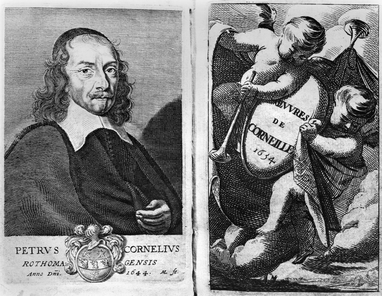 ピエールコルネイユ（1606-84）1644の肖像 作： フランス語学校