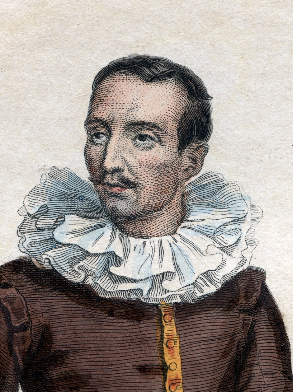 フランスの歴史家、兵士、伝記作家、ピエールドゥブルデイユ、ブラントーム（1535-1614）、シニョール（および修道院長）の肖像。 作： フランス語学校