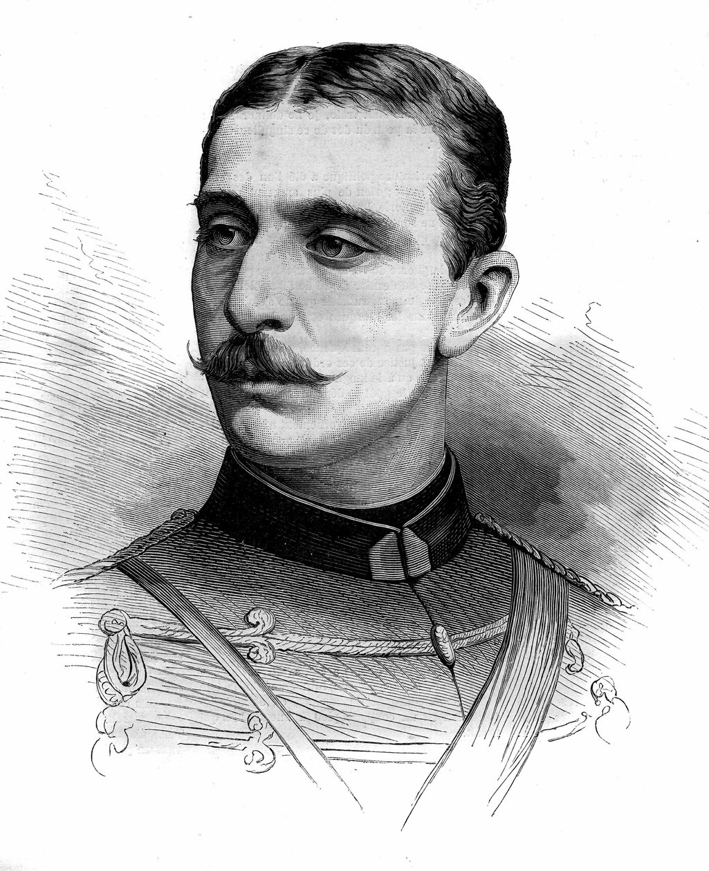 ナポレオン3世（1856-1879）の息子で「皇太子」と呼ばれたユージン・ルイ・ナポレオン王子の肖像。6月28日付「Le Monde Illustré」1161号に掲載された図版 作： フランス語学校
