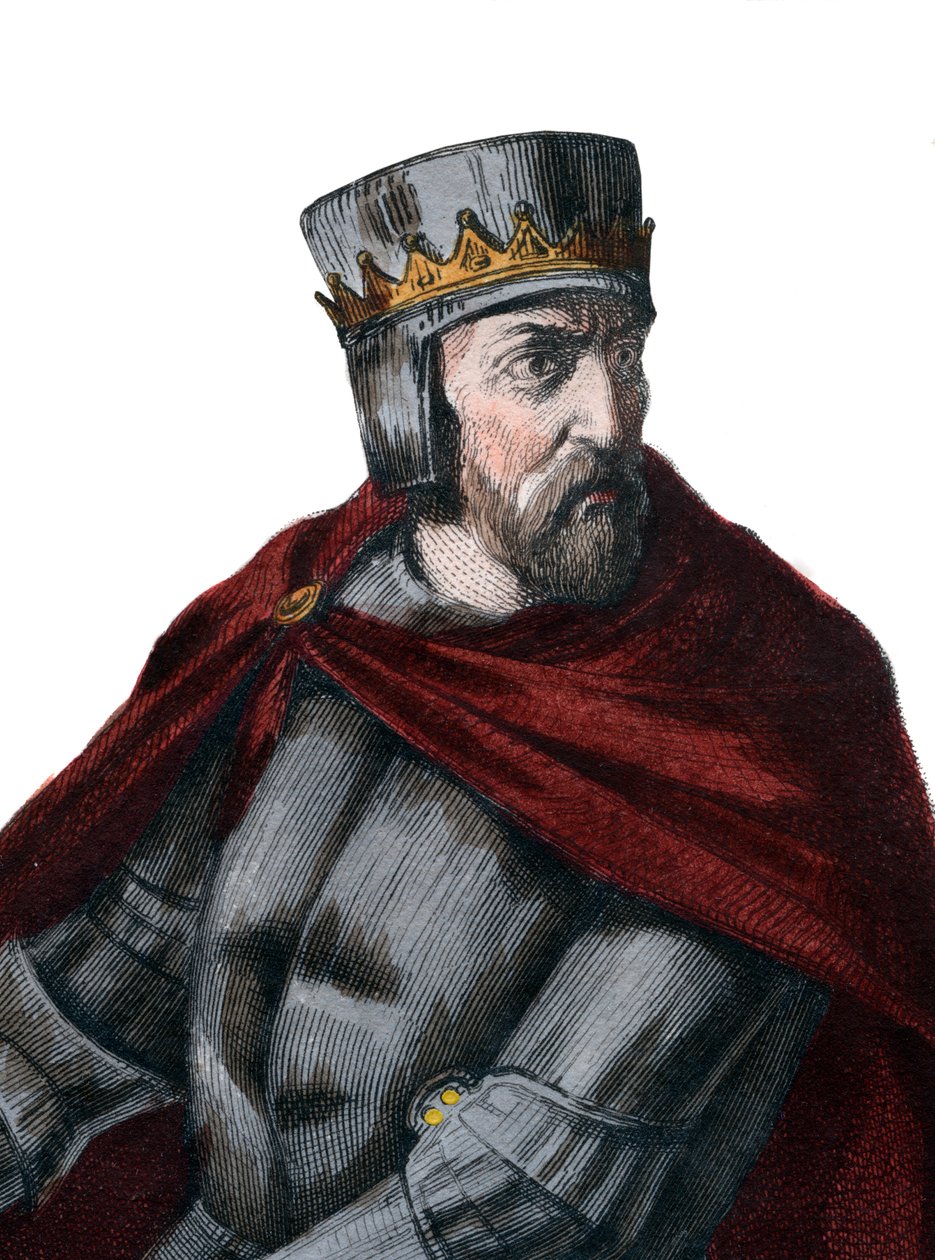 フランスの貴族であるレスター第5伯爵（1150-1218）のSimon IV de Montfortの肖像。 作： フランス語学校