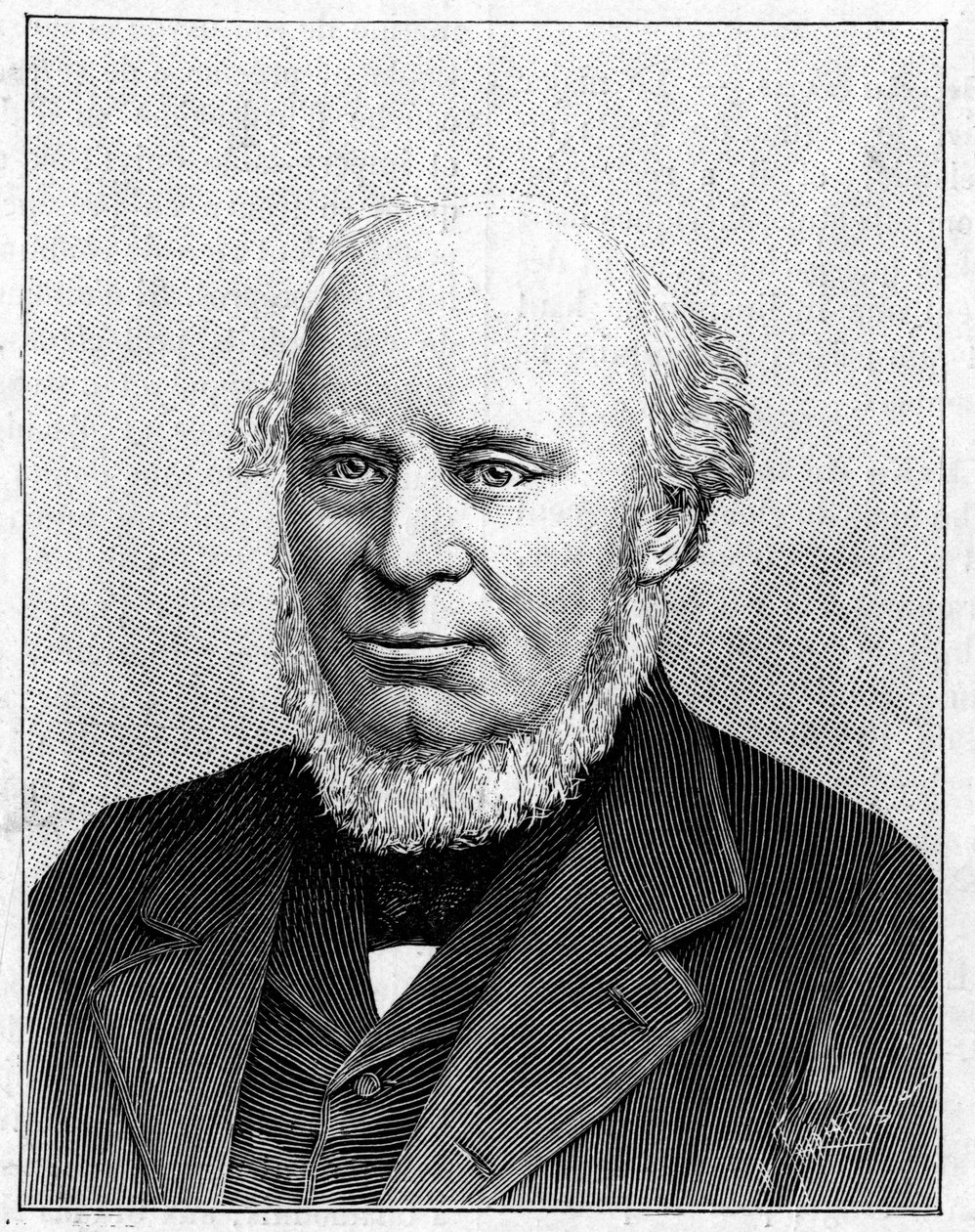 Sir John Fowler (1817-1898) イギリスのエンジニアの肖像。 作： フランス語学校