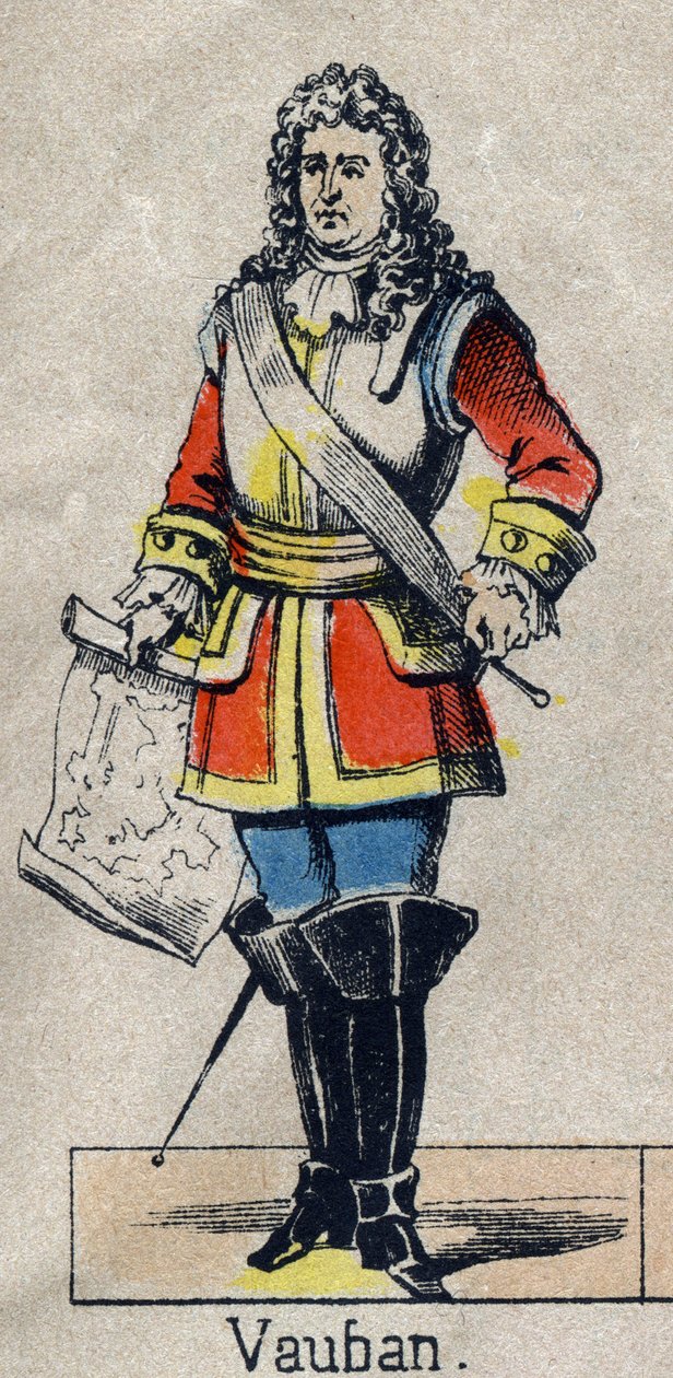 フランスの牧童だったヴォーバン・セバスティアン・ジ・プレストル（1633-1707）の肖像。19世紀末のエピナルの画像。個人蔵。 作： フランス語学校