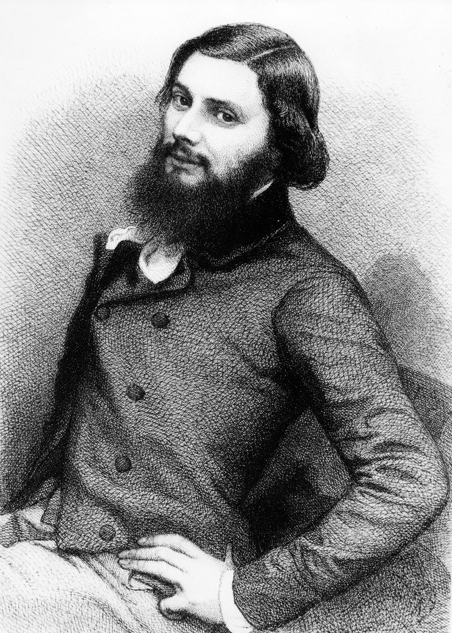 若いギュスターヴ・クールベの肖像、1840年代頃 作： フランス語学校