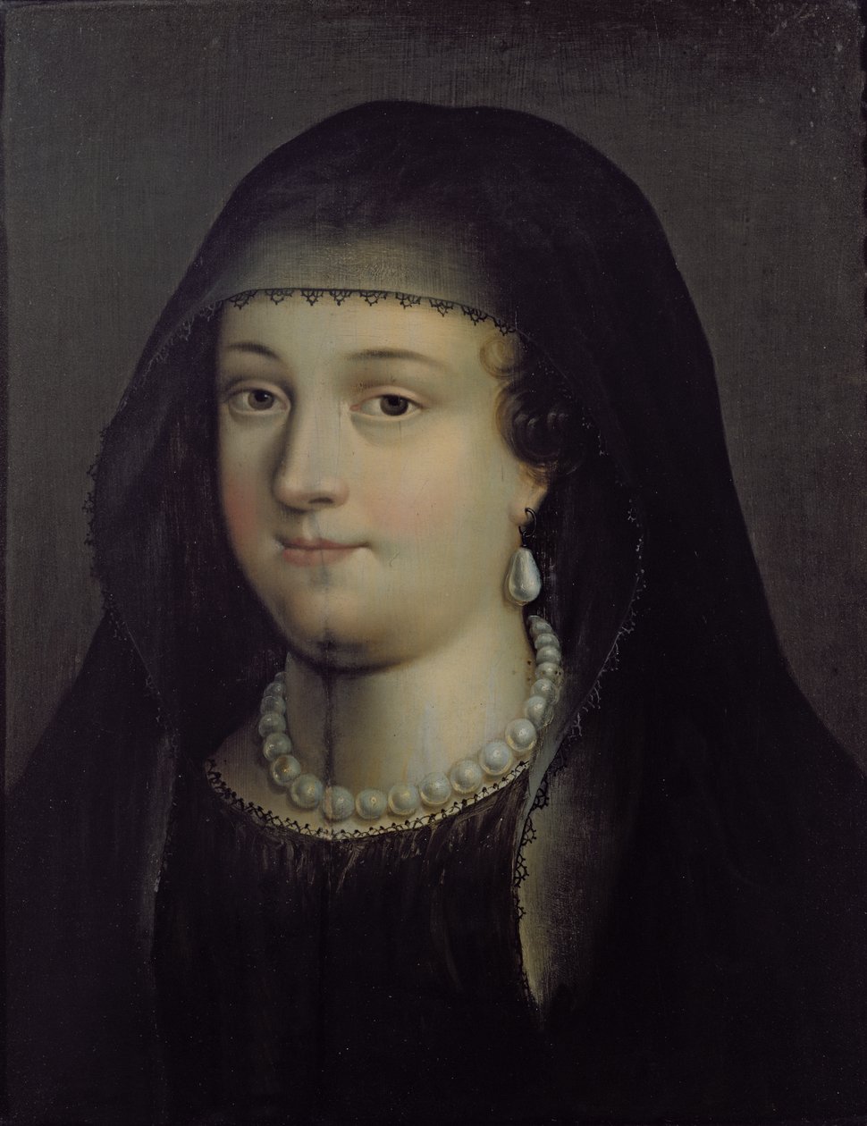 スコットランドのメアリー女王と推定される少女の肖像画（1542-87） 作： フランス語学校