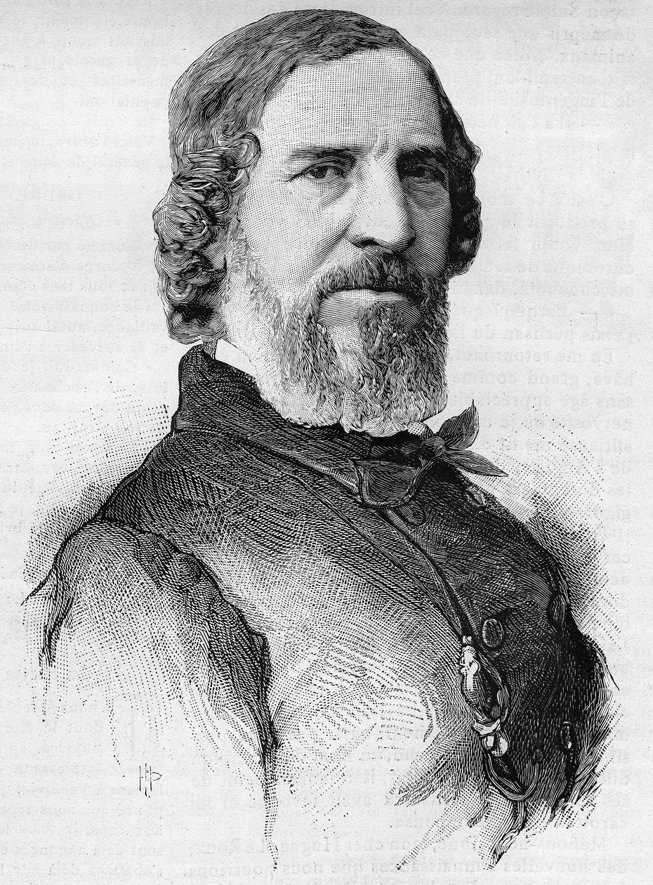フランスの俳優Hugues Bouffe（1800-1888）の肖像。 作： フランス語学校