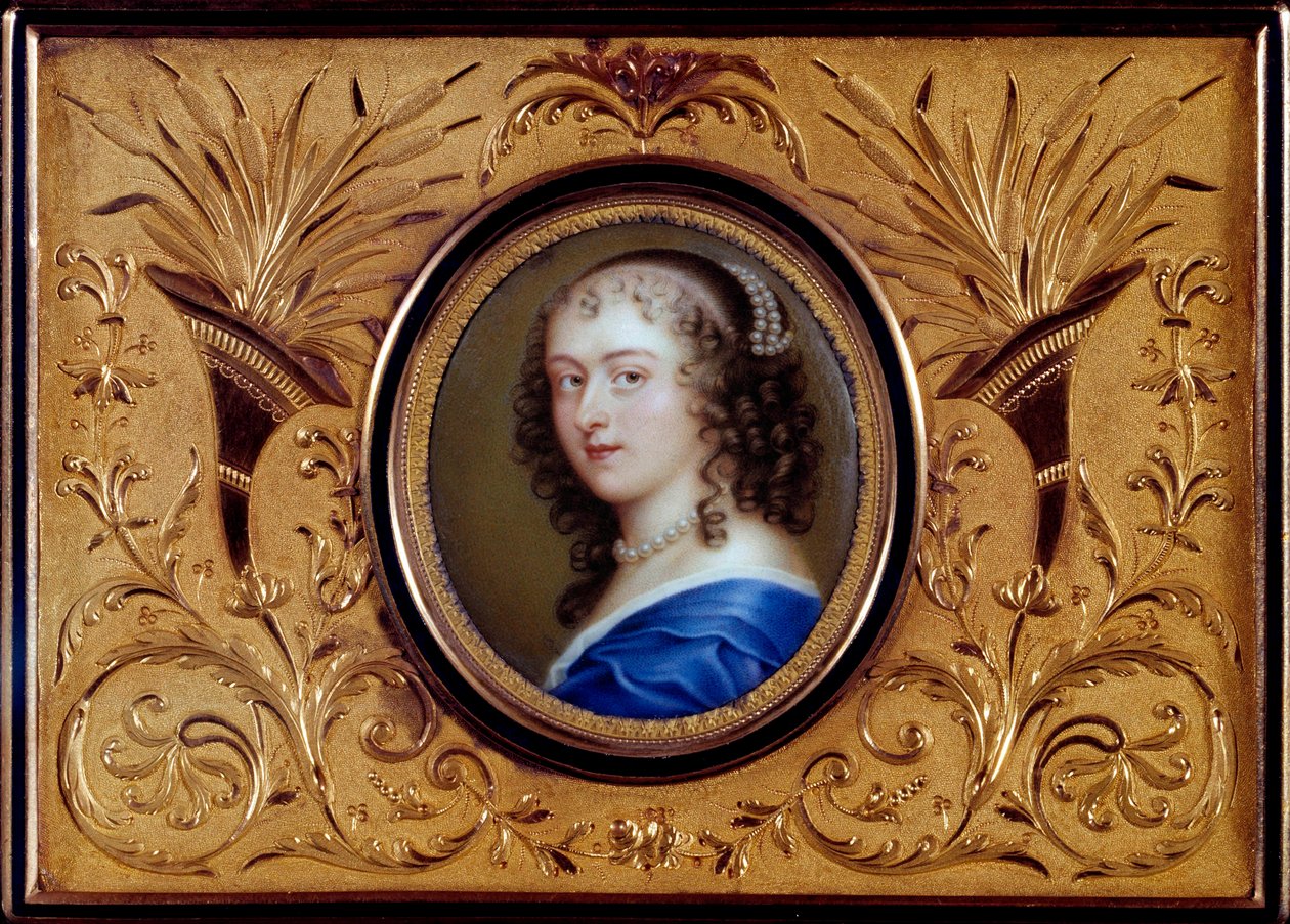 フランスの作家Anne "Ninon" of the Enclos（またはNinon de Lenclos or Ninon de Lanclos）の肖像画 作： フランス語学校