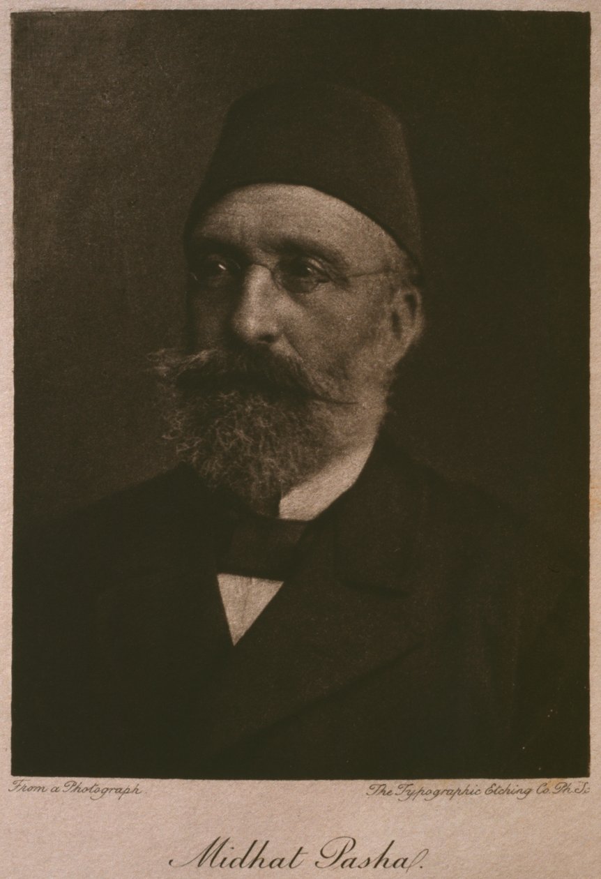 ゲオルクモーリッツエバースのLEgypte（1837-98）、1881年（bw彫刻）のKhedive Tawfikの肖像 作： フランス語学校