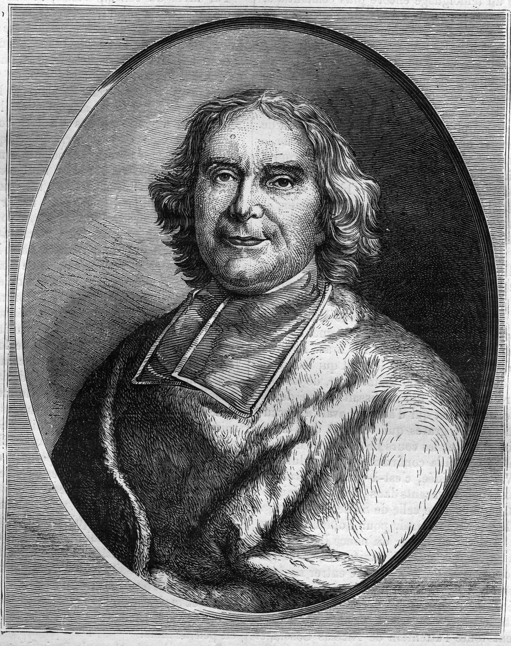 アンドレ・エルキュール・ド・フルーリー（1653-1743）の肖像（枢機卿、ルイ15世の宰相）。モーリス・ラシャトレの「Histoire des Papes-Rois-Queen and Empereurs a travers les centuries」に掲載されている図版 作： フランス語学校