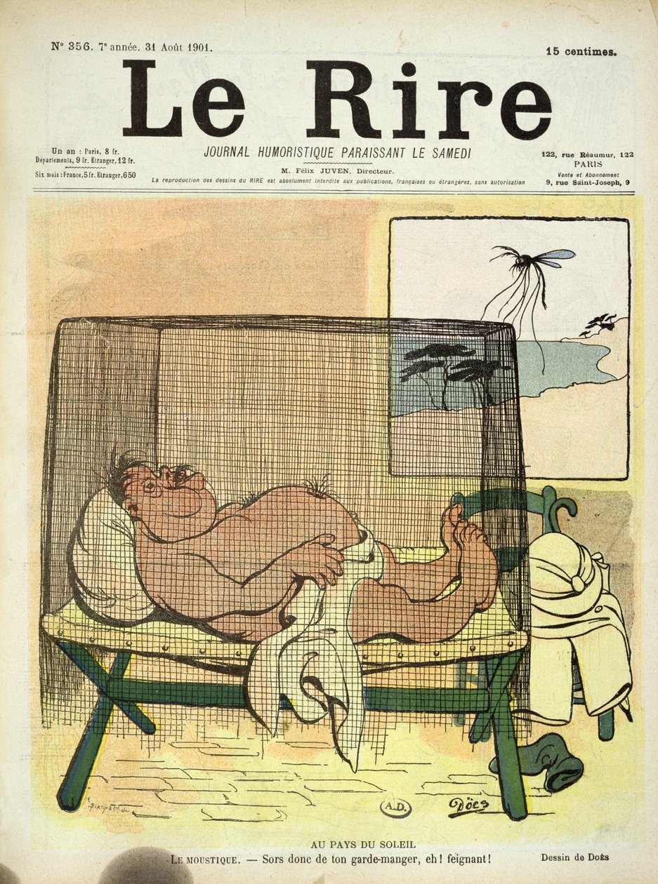 1901年8月31日、ルリールからのコロニーにおける蚊からの保護 作： フランス語学校