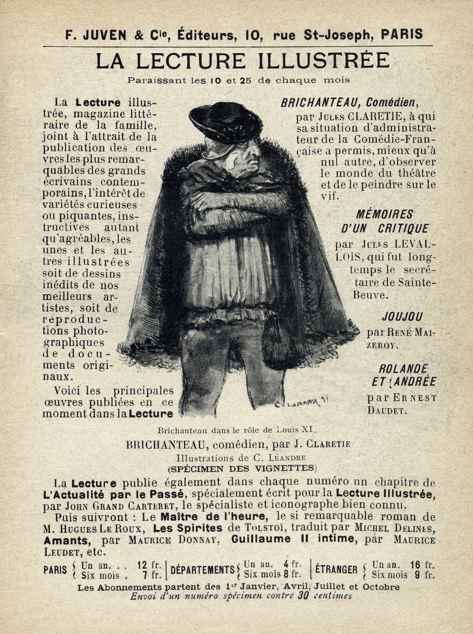 挿絵入り。トリスタン・ベルナール著『パントルーシュ物語とその周辺』（Petite Collection du "Rire", F. Juven  Compagnie, Paris）所収。 作： フランス語学校