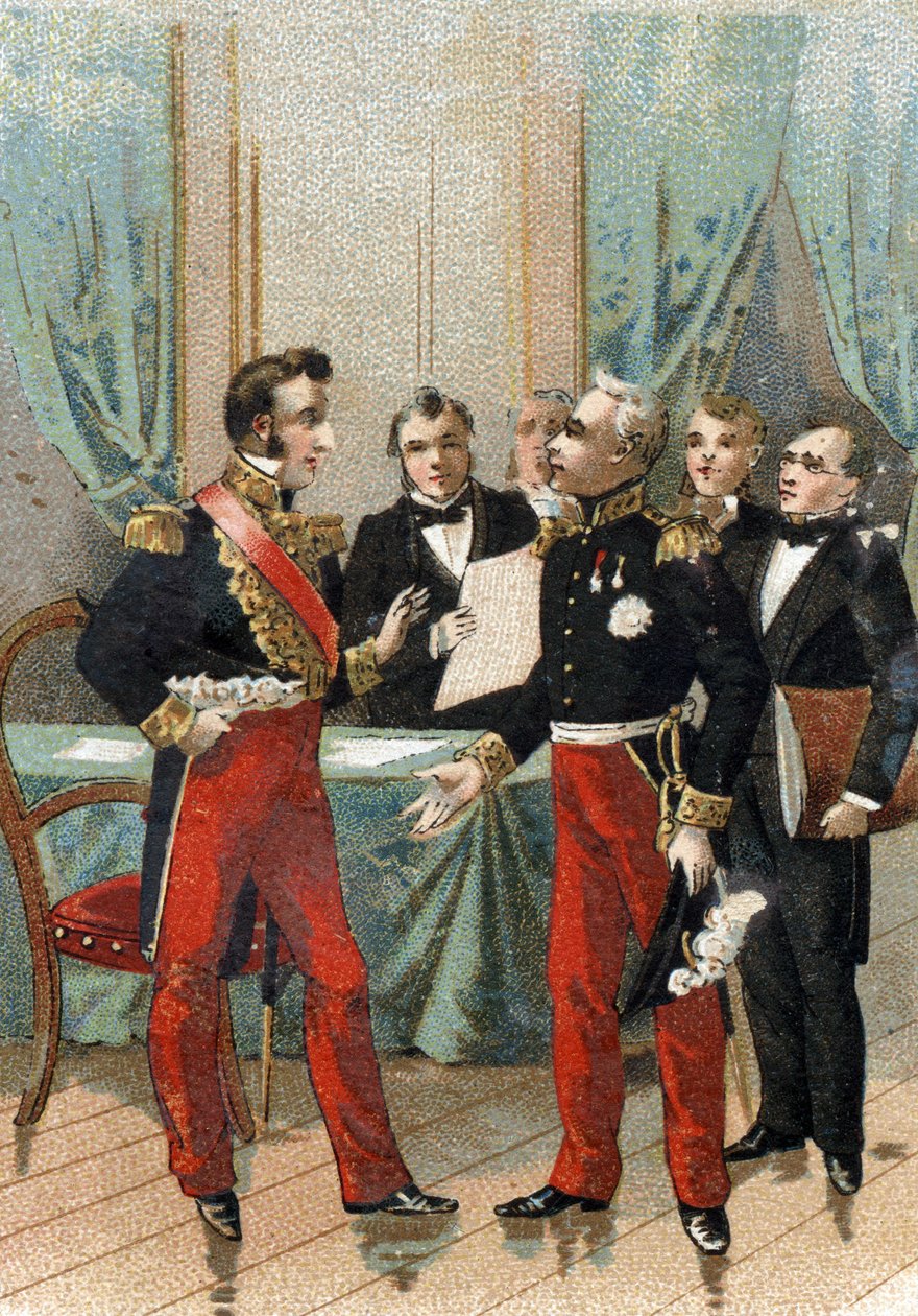 1830年7月の革命。"You are the best of the republics" La fayette（ラファイエット）が1830年7月26日にフランスの王、ルイ・フィリップ1世（1773-1850）となったオルレアン公に言ったフレーズ。 作： フランス語学校