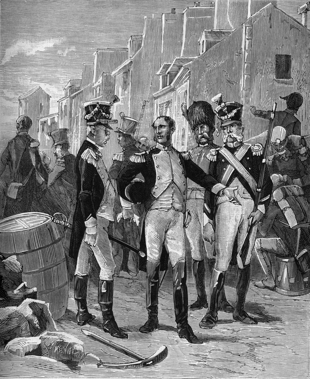 Richard-Lenoir (Francois Richard Lenoir 1765-1839) フランスの実業家で、1814年にパリを守るためにヴァンセンヌ通りを占拠した第8軍団のリーダー。 作： フランス語学校