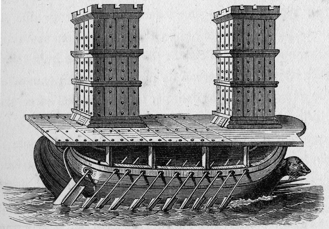 ローマの船の塔。海兵隊と植民地：商業」に掲載された版画 作： フランス語学校