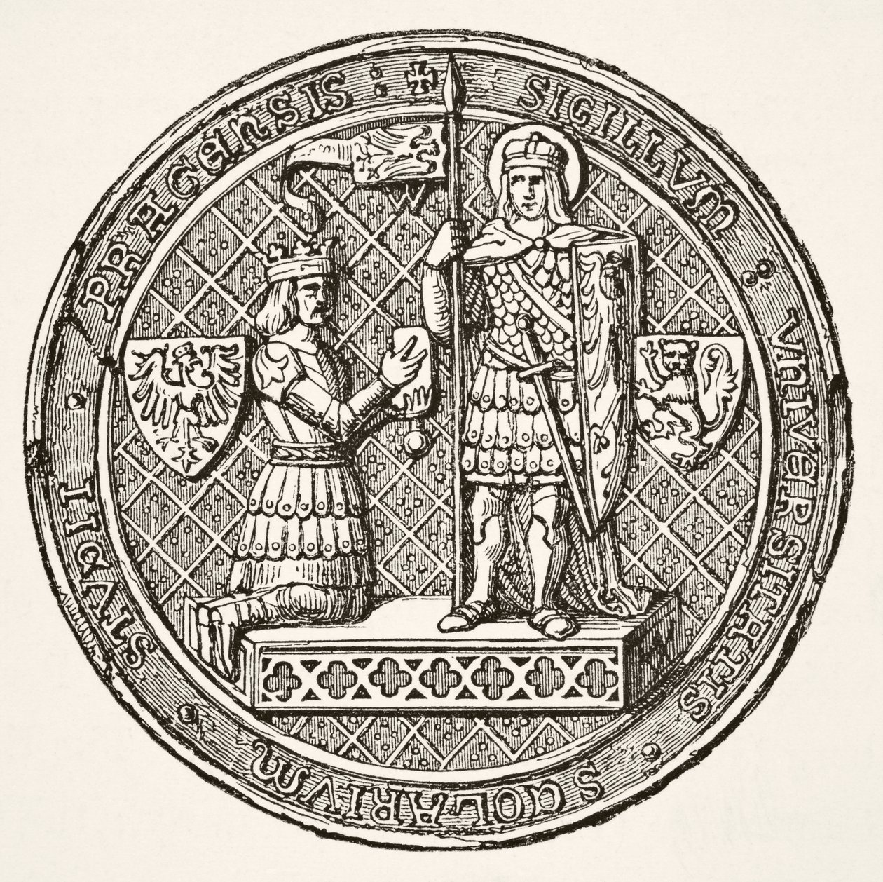 Seal of the University of Prague, from Science and Literature in The Middle Ages by Paul Lacroix pub. London 1878   1455272   ja       japanese Successfully Translated  Original: Donkey Ride at Heist Translat: Donkey Ride at Heist 1440296 ja japanese Succe 作： フランス語学校