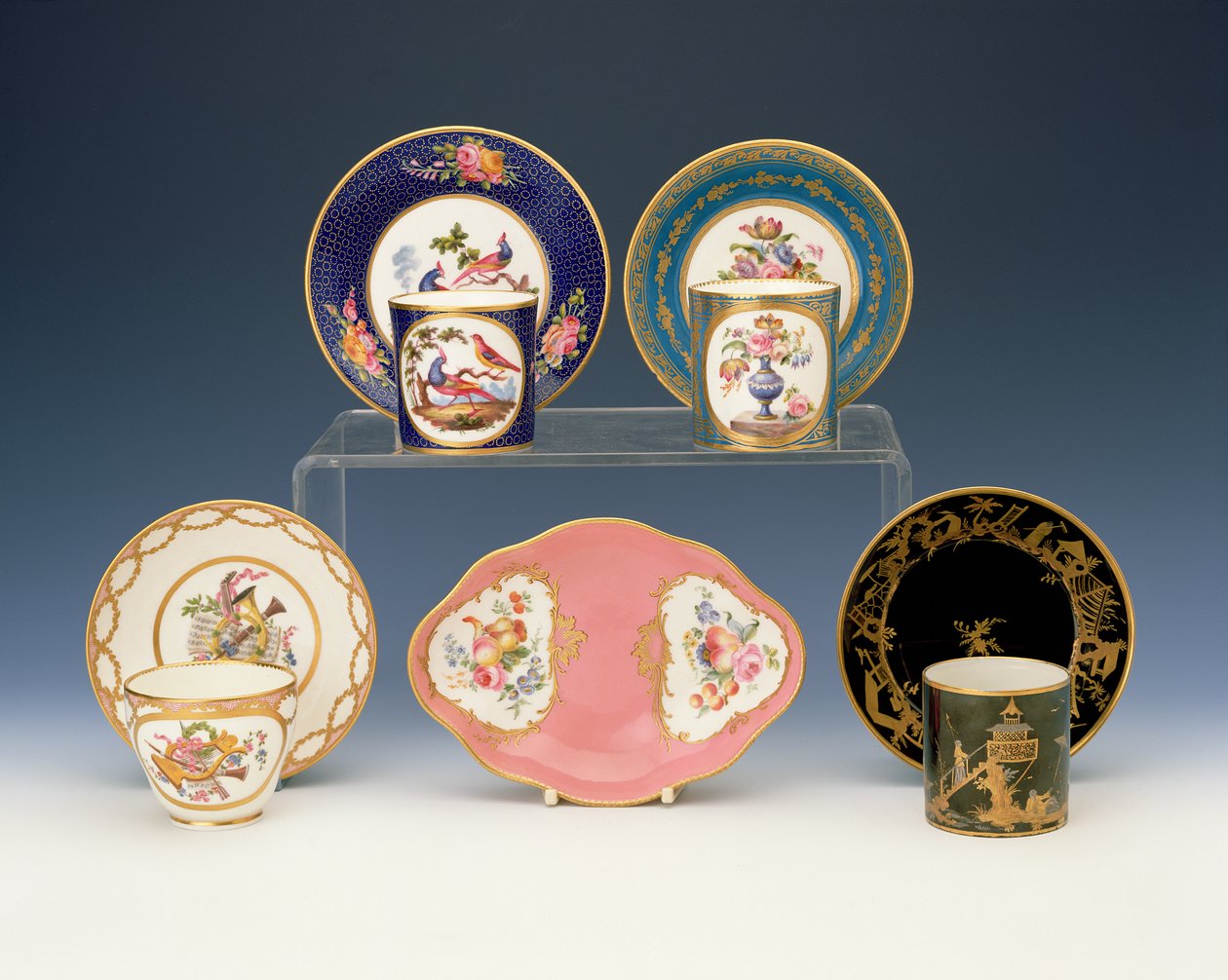 セーブル Sevres 1760年 キャベツの葉パターン サラダボウル