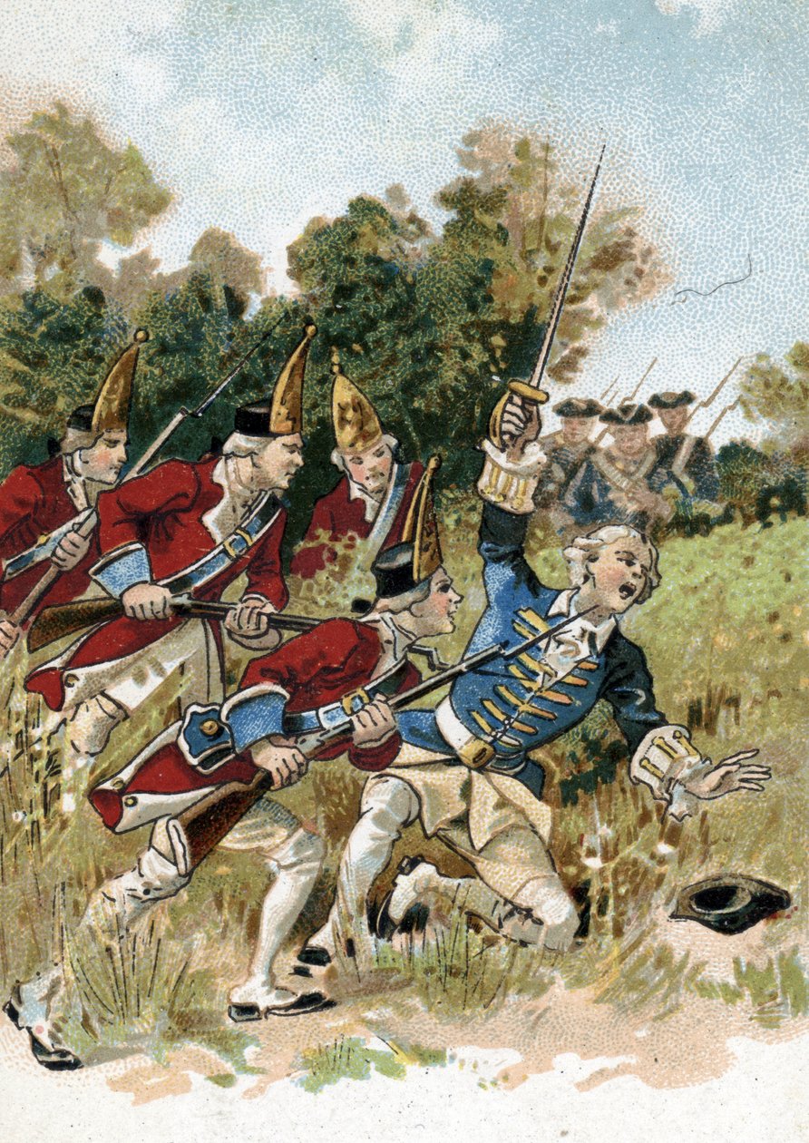 七年戦争 (1756-1763): アサの騎士 (1733-1760) として知られるルイ・ダサス・デュ・メルクーの死、フランスの船長 作： フランス語学校