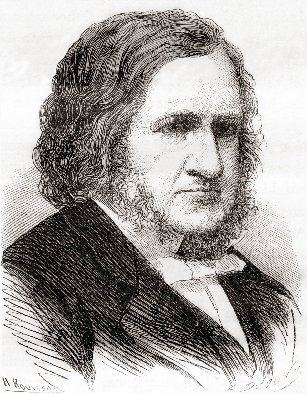 ジェームズ・ヤング・シンプソン卿、1870年頃に出版された「Les Merveilles de la Science」より（リトグラフ版 作： フランス語学校