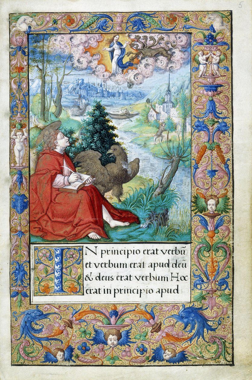 パトモスの聖ヨハネ、フランソワ1世のために作られた時祷書、c.1532-1540 作： フランス語学校