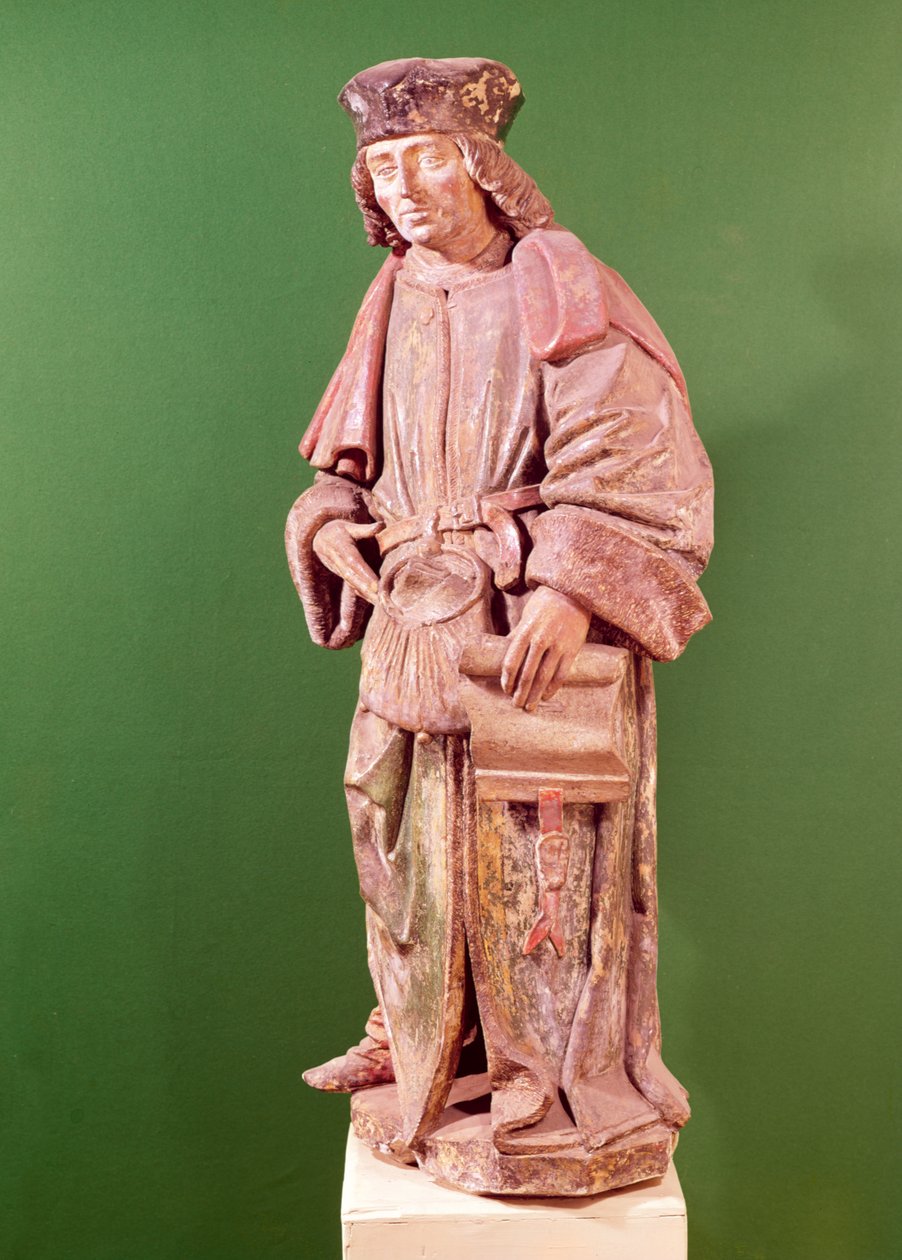 聖イヴドトレギエ（1253-1303）、聖マーティン教会、アミアン（木） 作： フランス語学校
