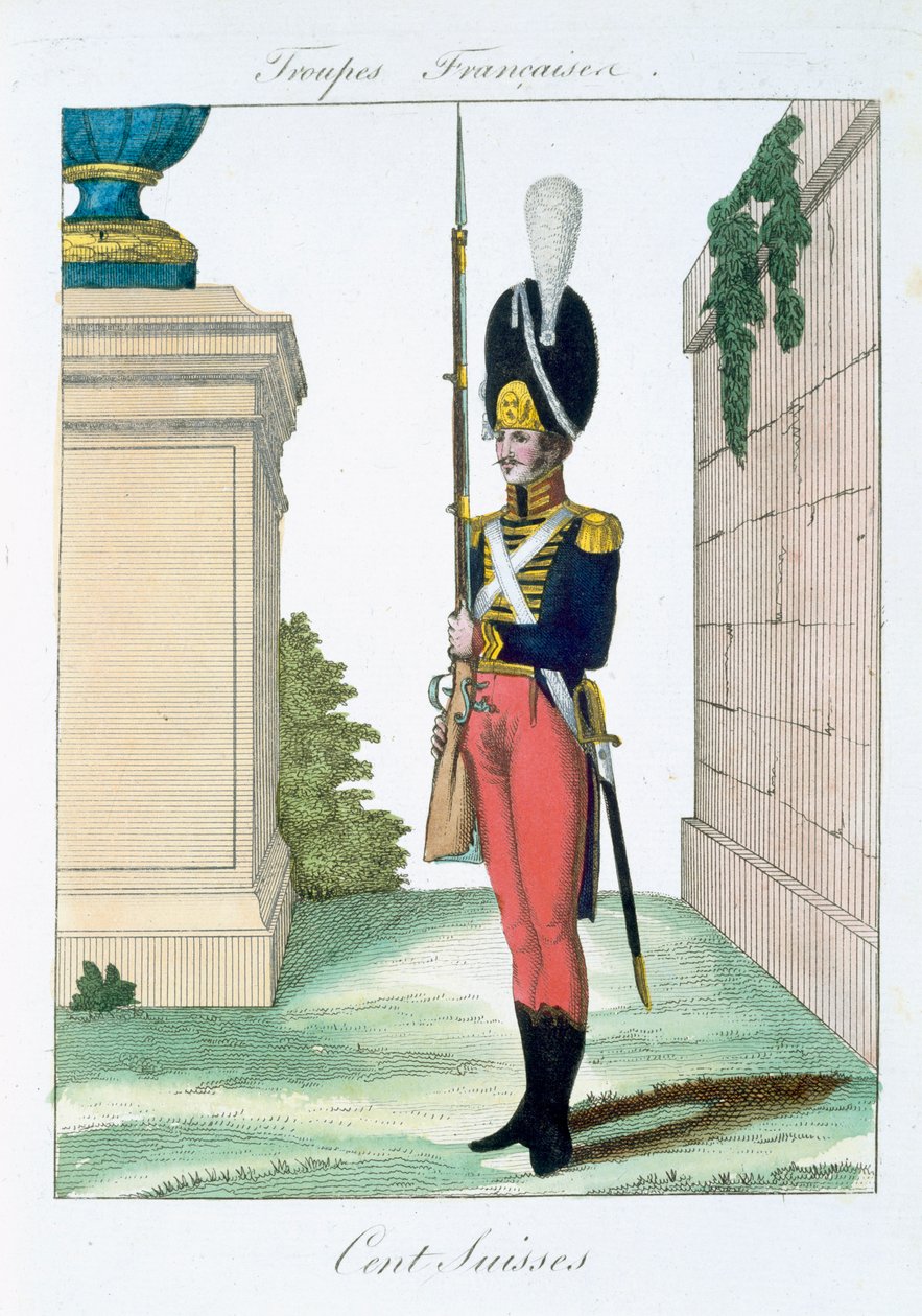 Troupes Francaises出身のパブ。 chezバセット、パリ、c.1790 作： フランス語学校