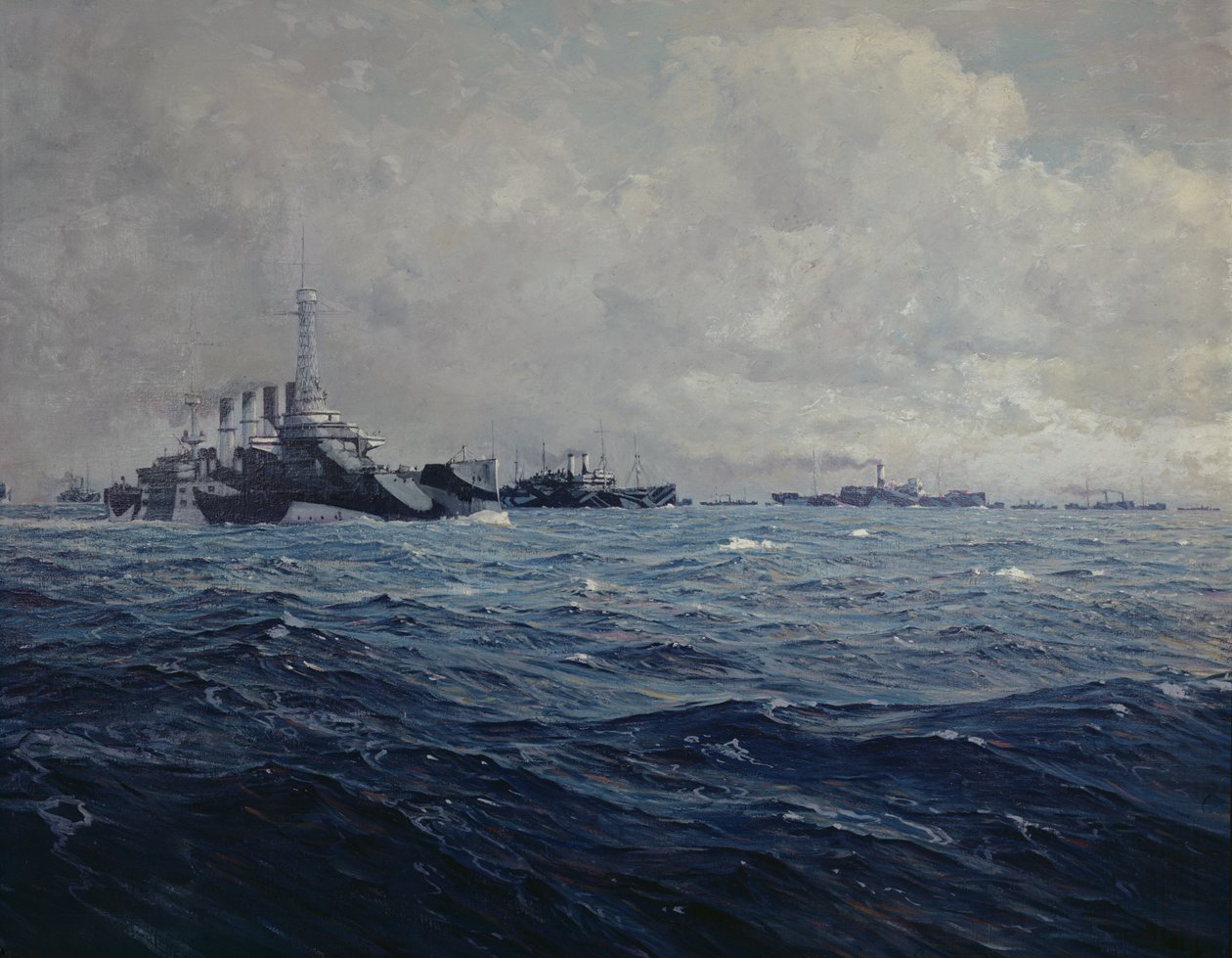 1917年のフランスにおけるアメリカ艦隊の到着 作： フランス語学校
