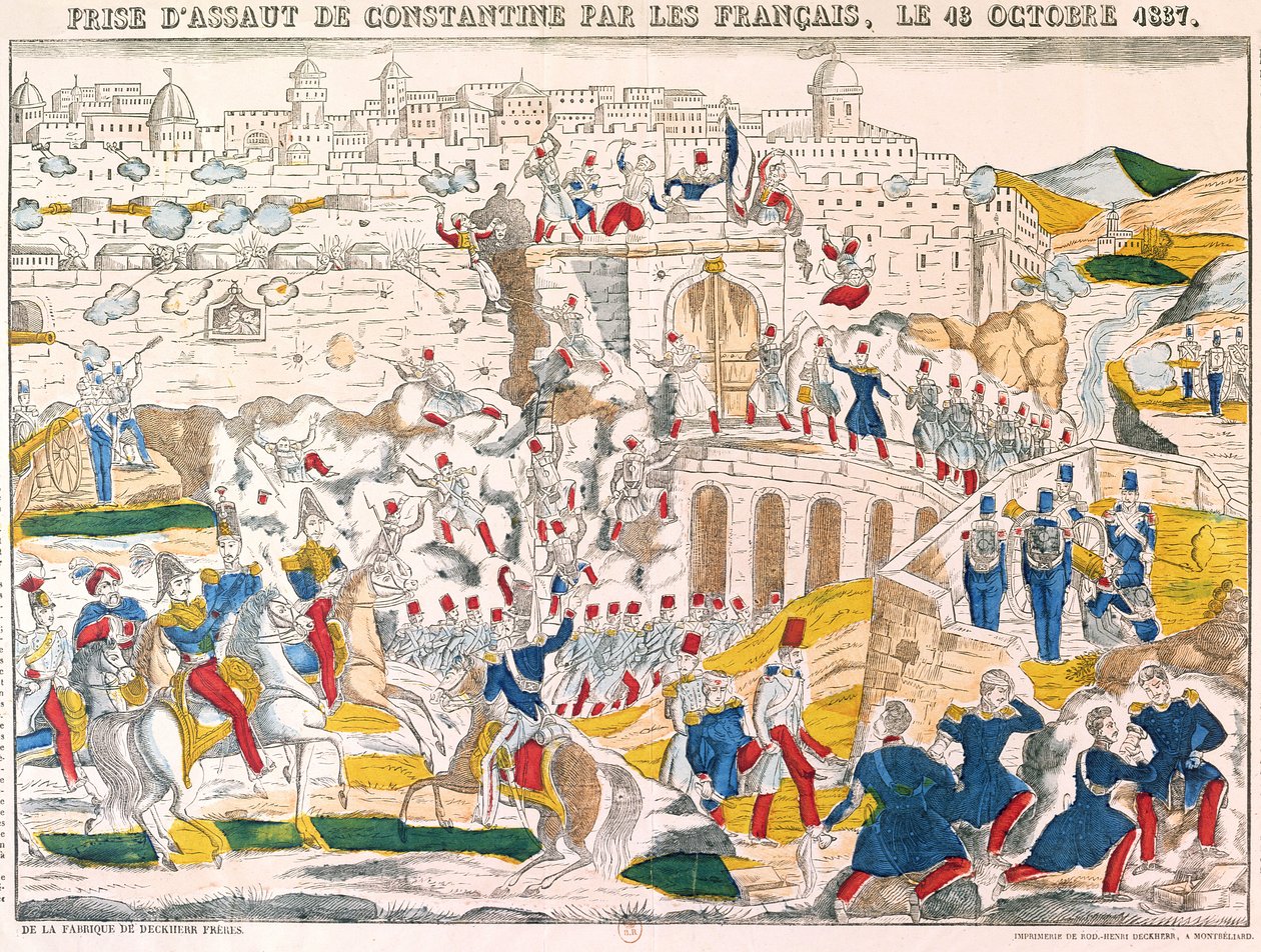 1837年10月13日のフランスによるコンスタンティヌスの捕獲 作： フランス語学校