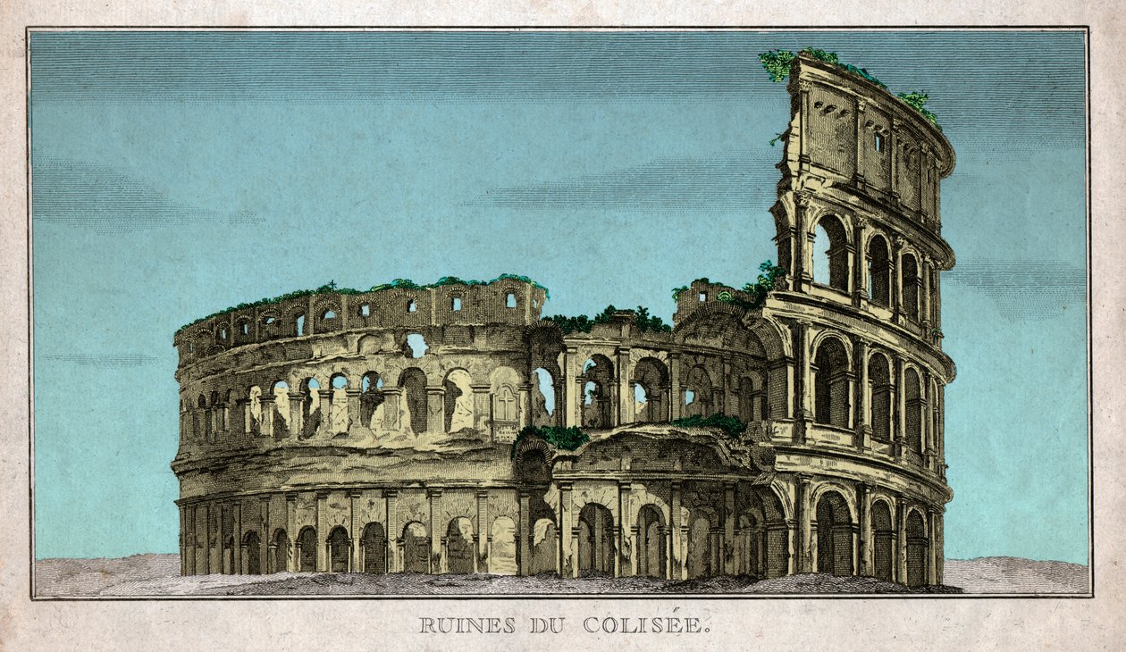 The Colisee。(エングレービング 作： フランス語学校