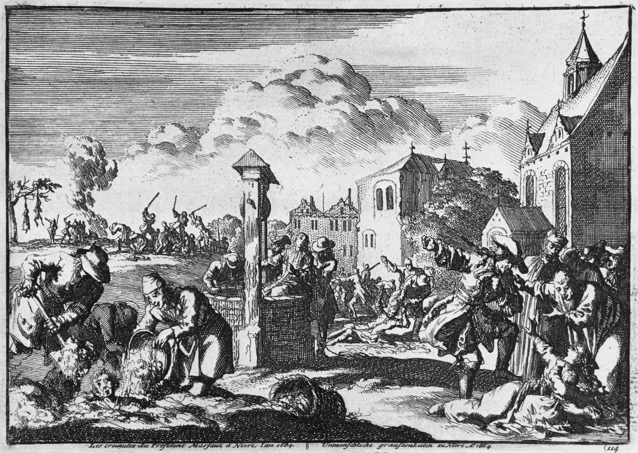 1684年のニオールでのプロテスタントに対するマルソー大統領の残酷さ 作： フランス語学校